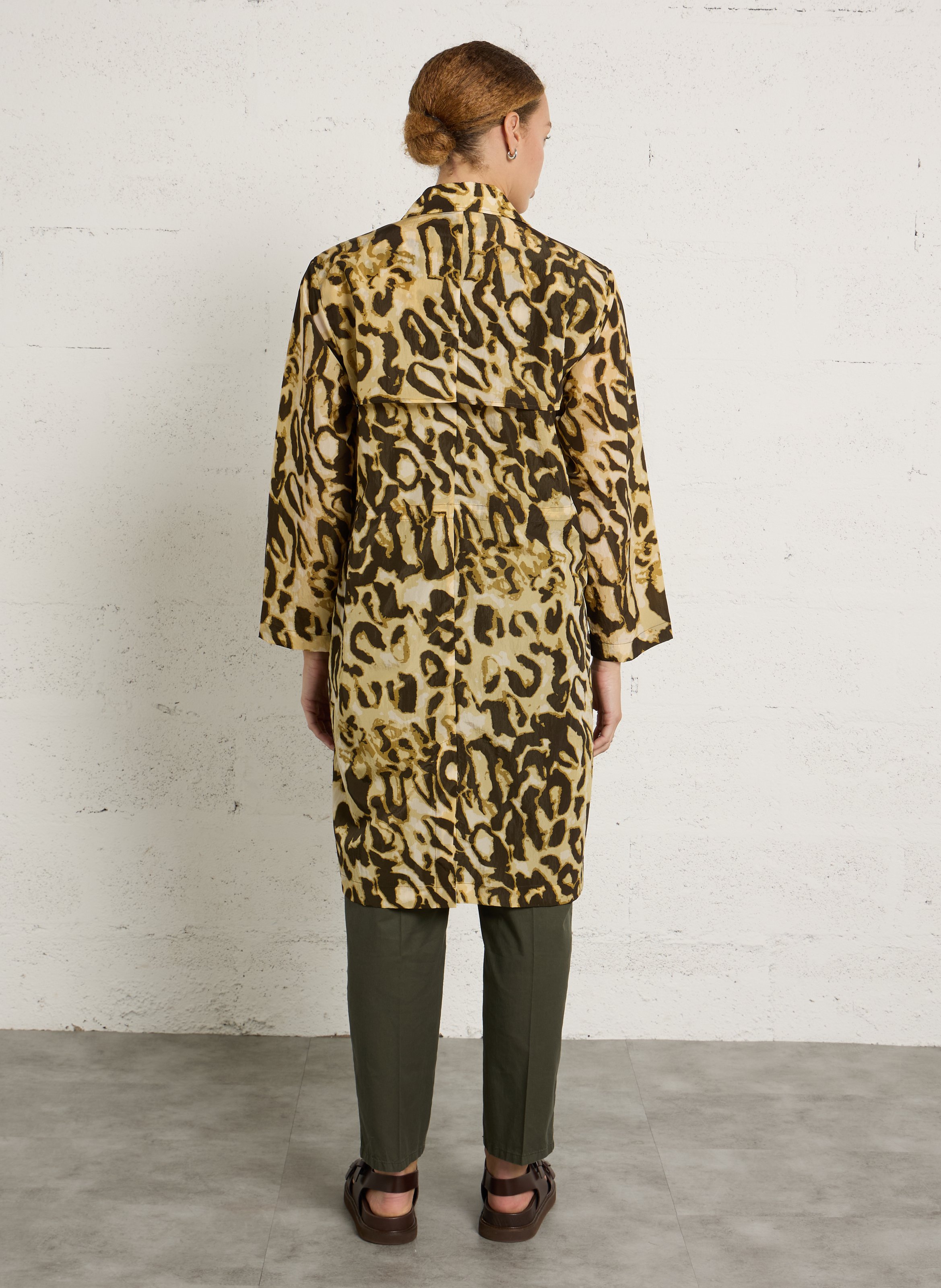 Veste ample imprimée LEON & HARPER Beige