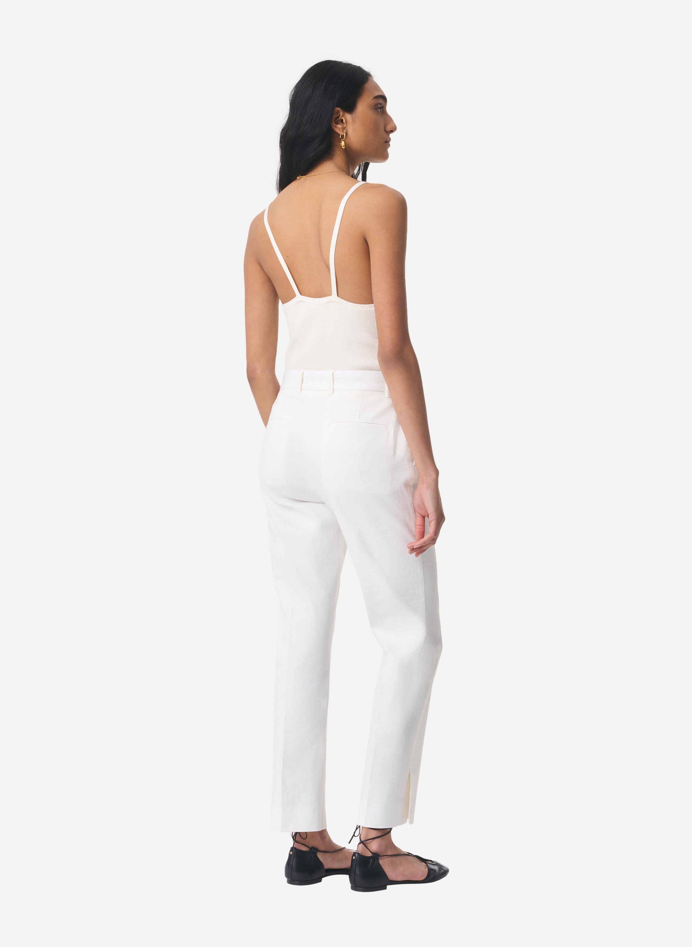 Pantalon tailleur droit uni VANESSA BRUNO Bianco
