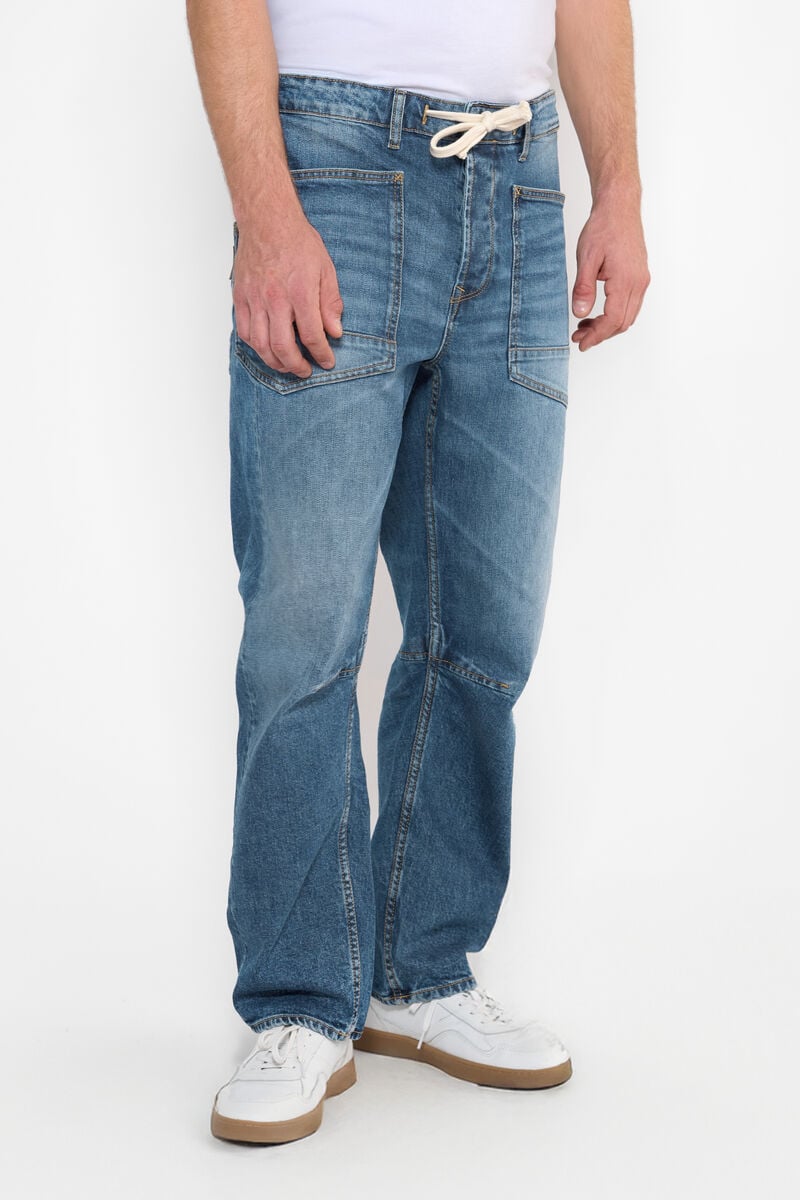 Loose jeans, wide loose fit, length 34 LE TEMPS DES CERISES Blue