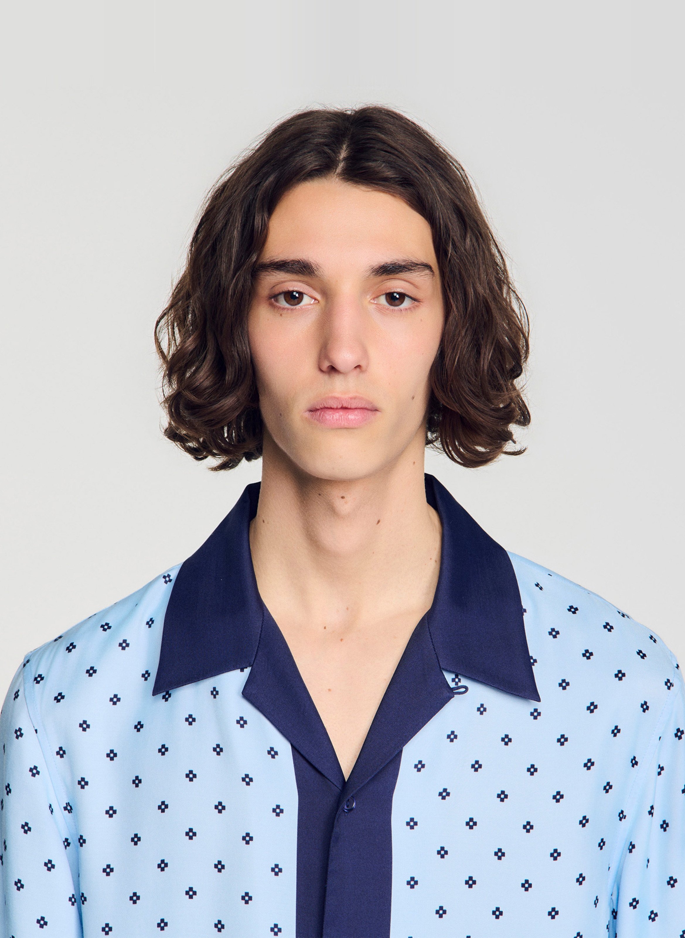 Chemise col classique  SANDRO Bleu