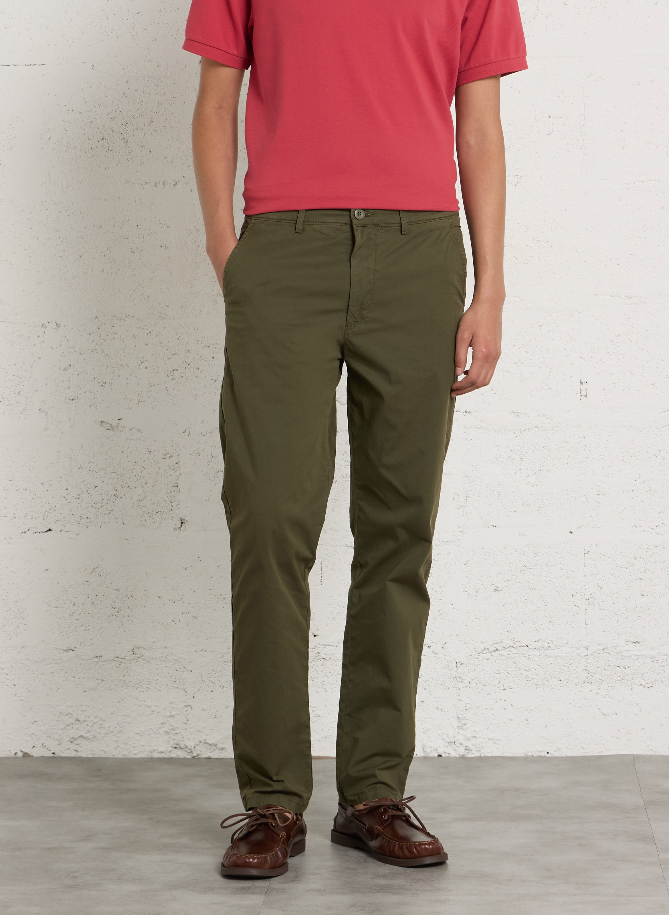 Gerade geschnittene Chino-Hose PEPE JEANS Grun