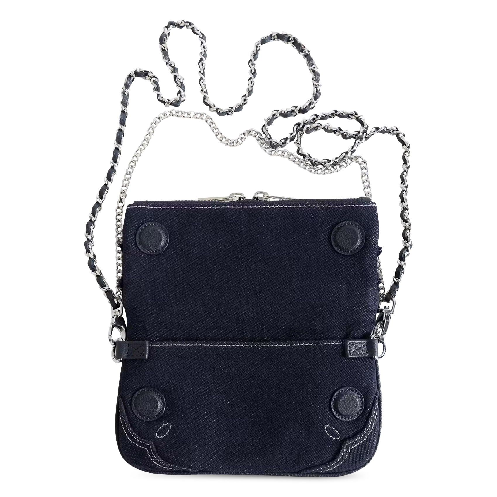 Umhängetasche aus Denim ZADIG&VOLTAIRE Blau