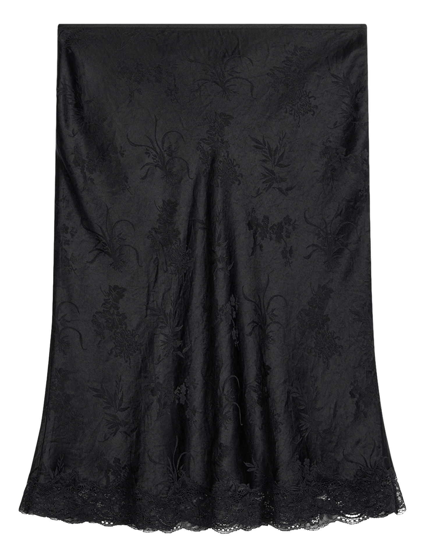 Jupe droite aspect jacquard VANESSA BRUNO Noir