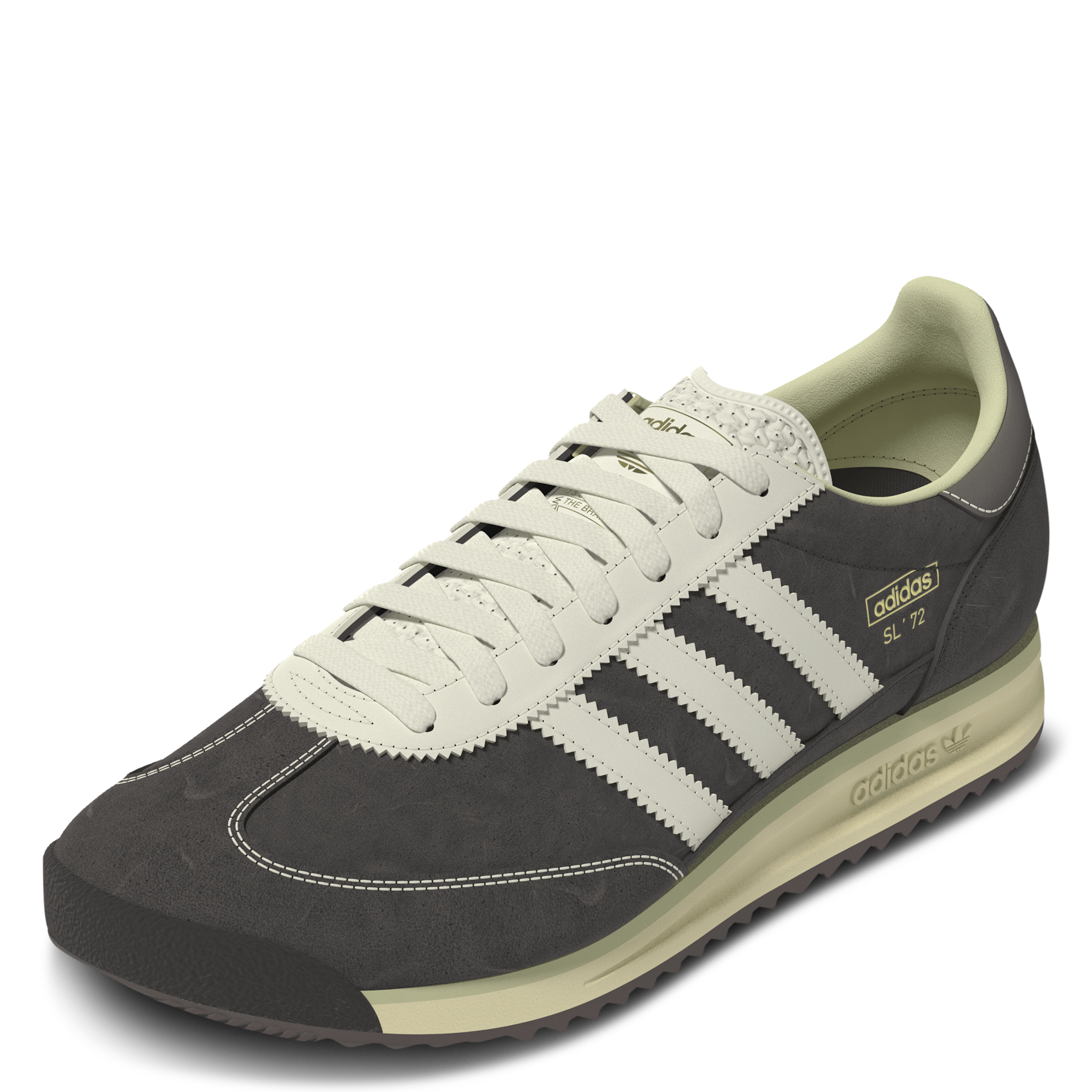 Effen sneakers met veters ADIDAS Bruin