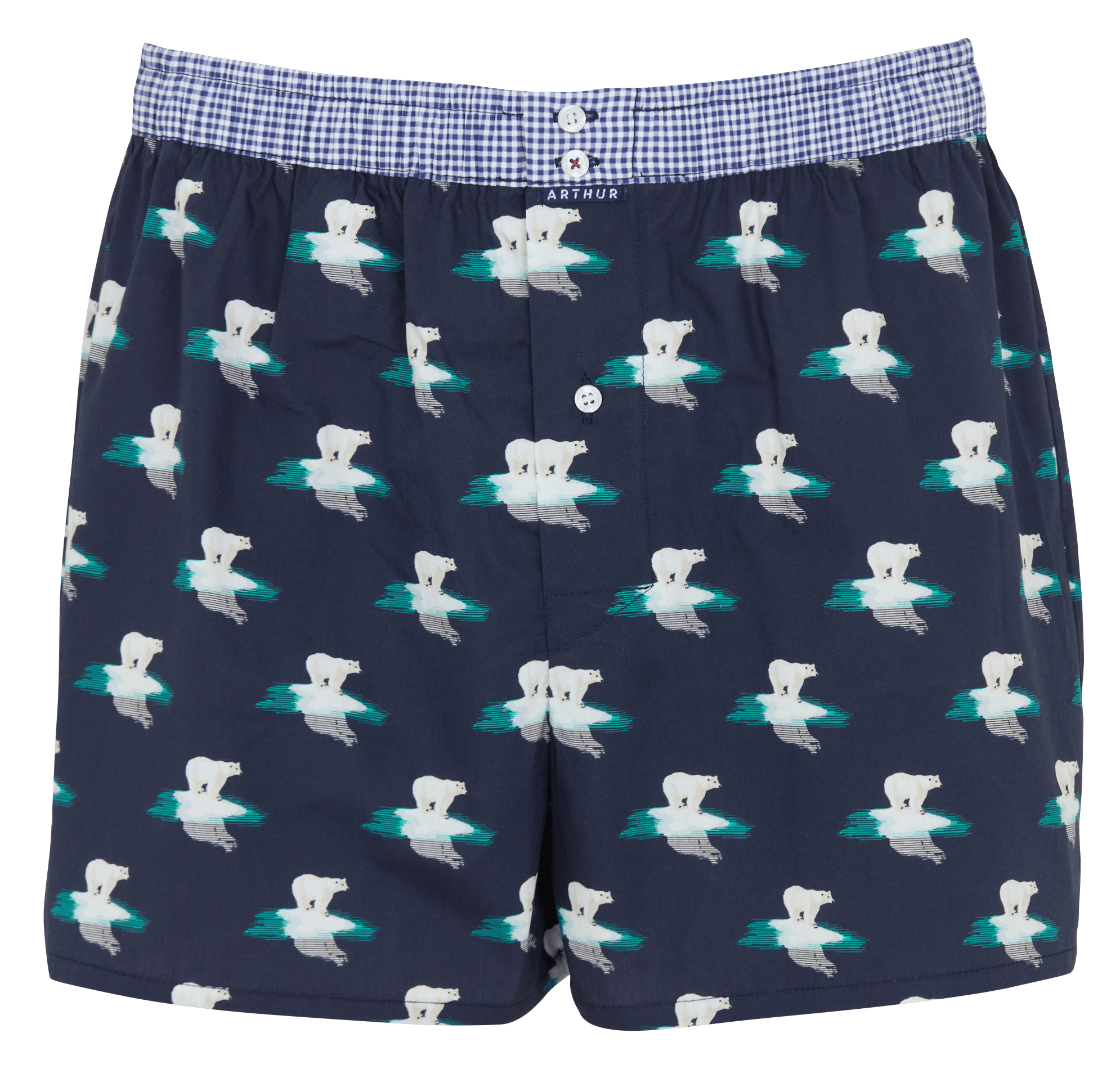 Baumwoll-Boxershorts ARTHUR Blau