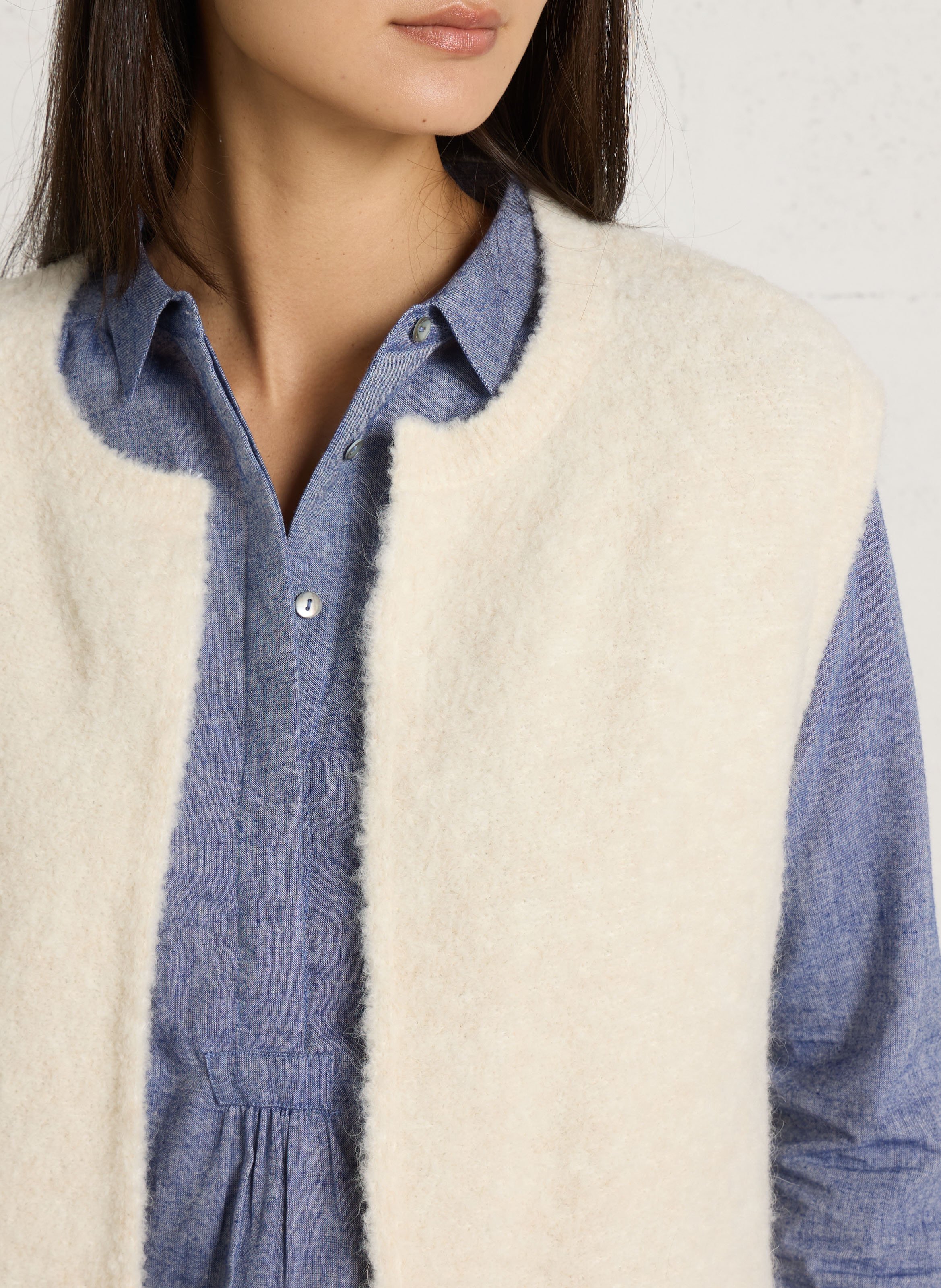 Recht vest DES PETITS HAUTS Beige