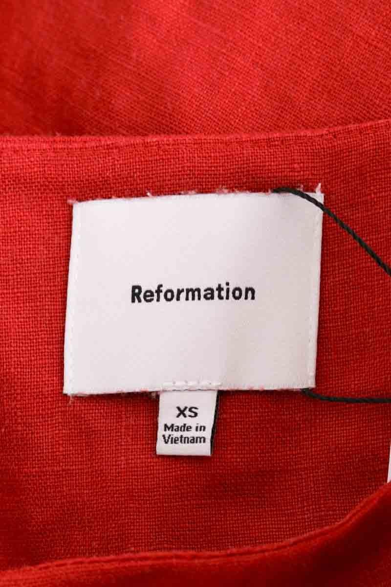 Top sans manche REFORMATION - Seconde Main Rouge