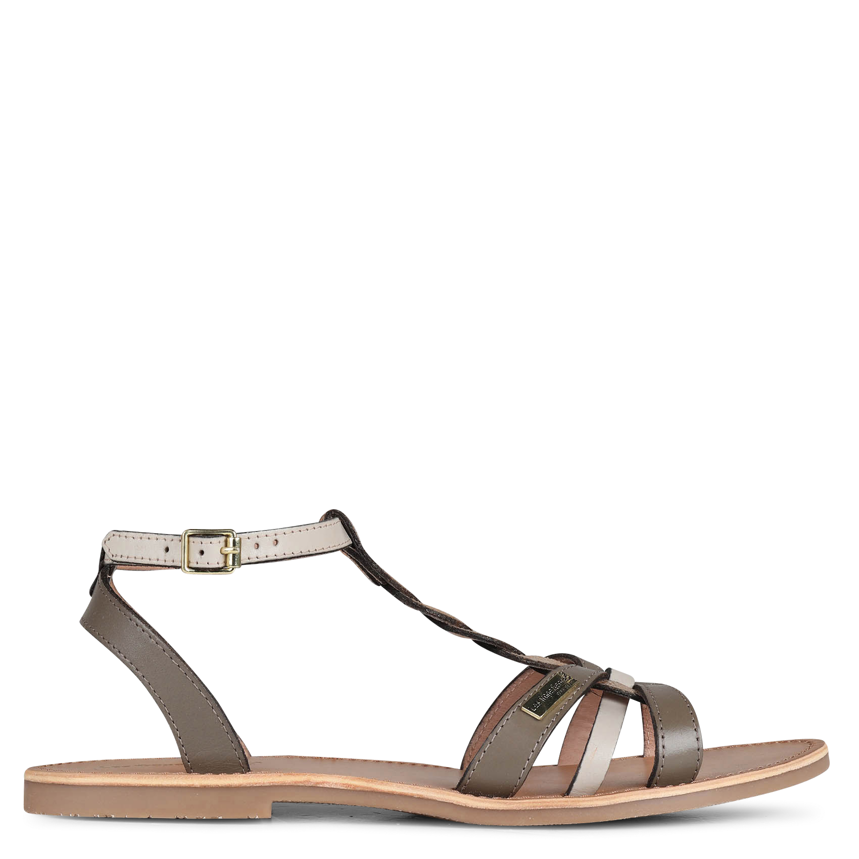Flat leather sandals LES TROPEZIENNES PAR M.BELARBI Multicolored