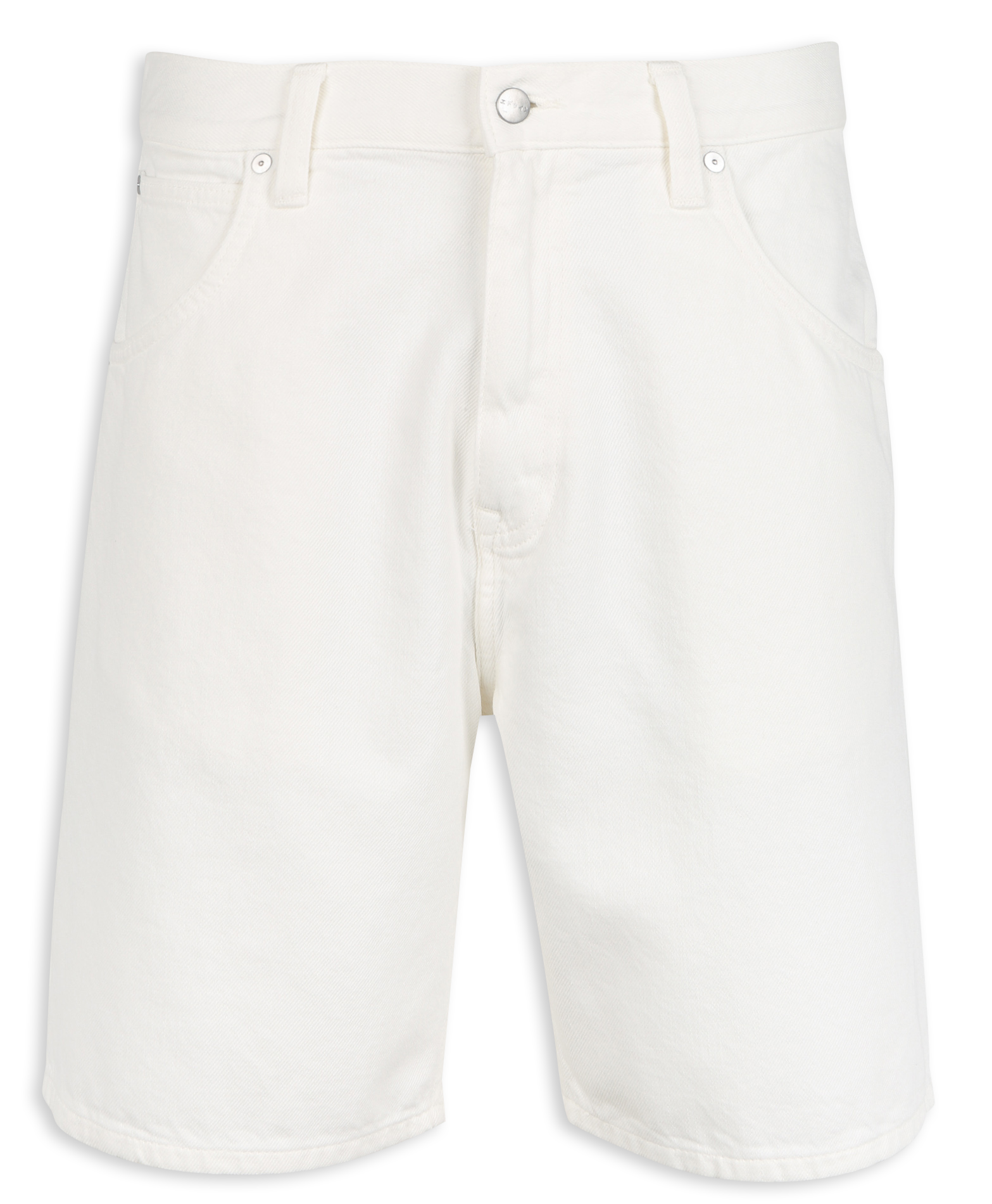 Short en denim droit en coton EDWIN Beige