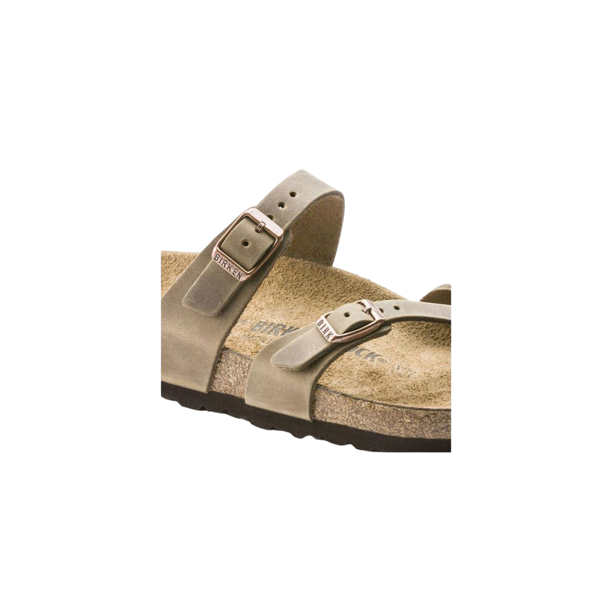 Faux leather sandals BIRKENSTOCK Grey