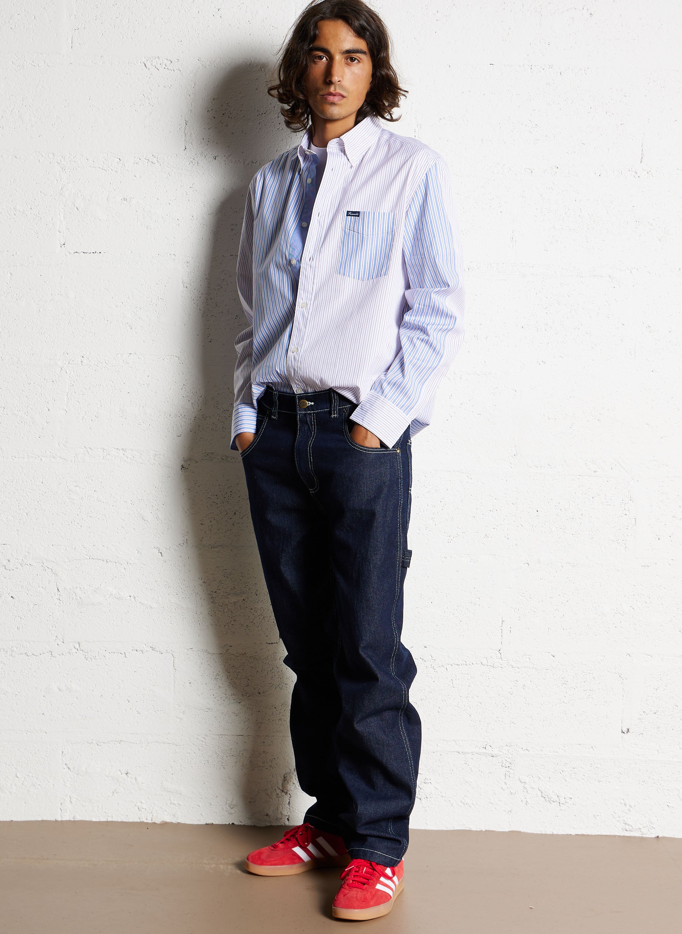 Katoenen jeans met rechte pijp DICKIES Blauw