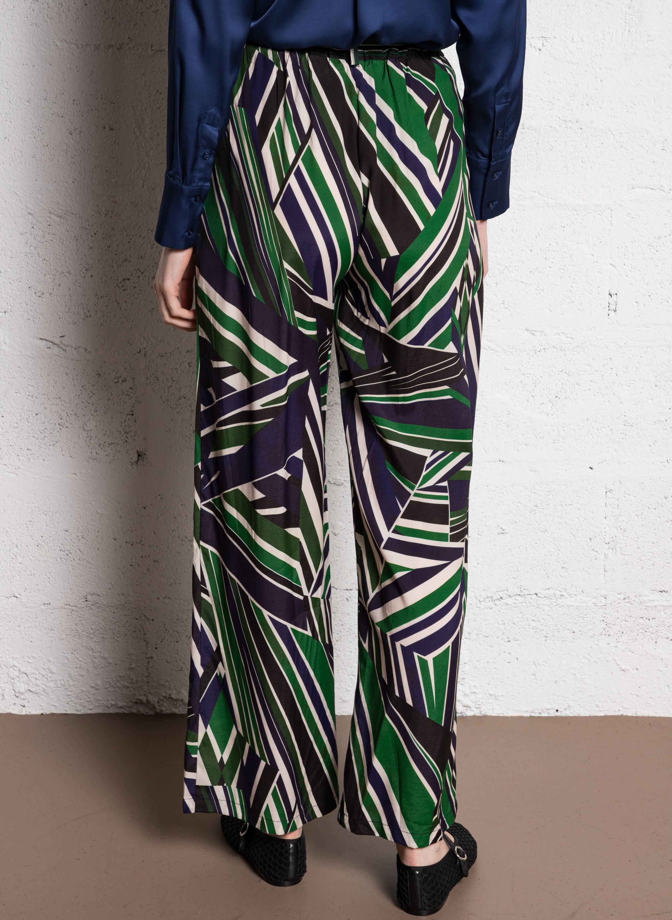 Azawood high-waisted wide-leg trousers LA PETITE ETOILE Multicolored