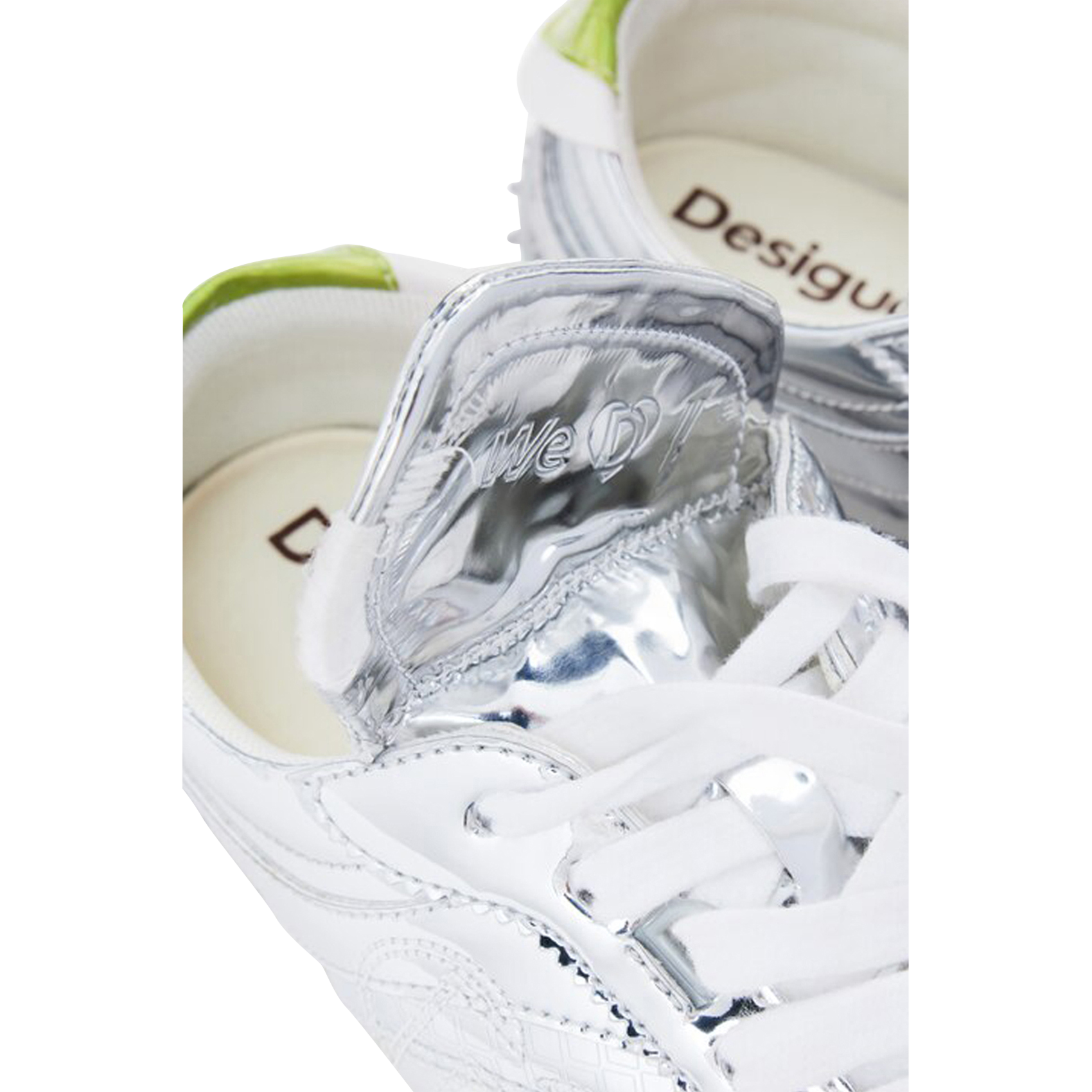 Metallic low-top sneakers DESIGUAL Black