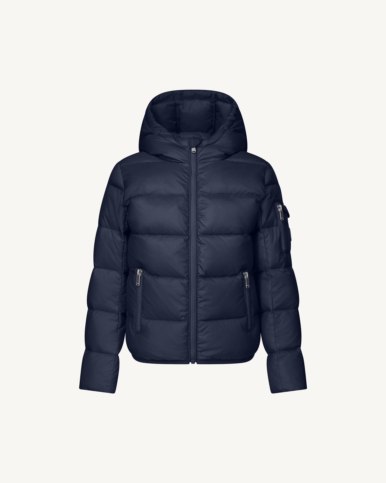 Kids' hooded down jacket for extreme cold Kazan JOTT Blue