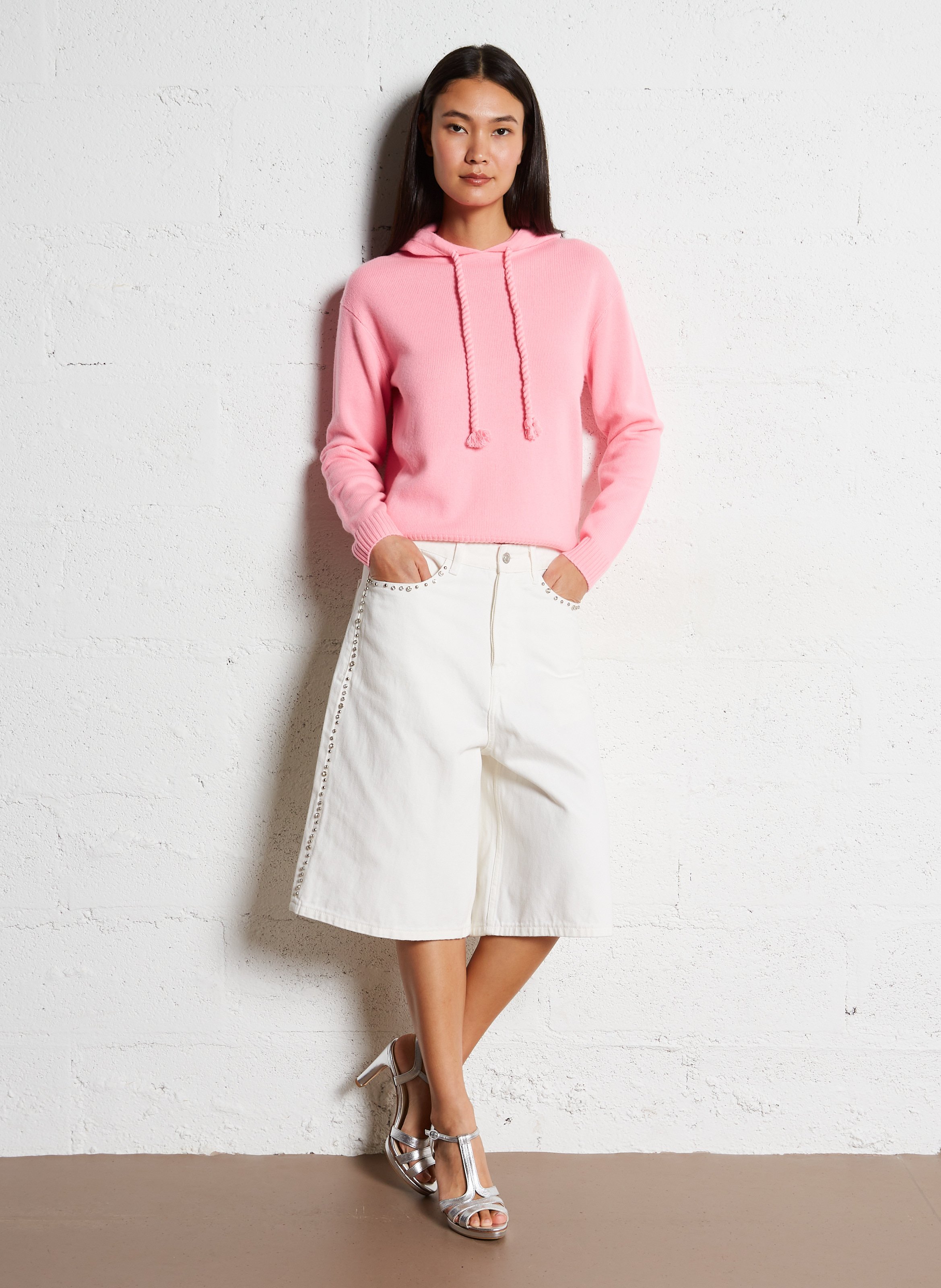 Pull oversize en cachemire KUJTEN Rose