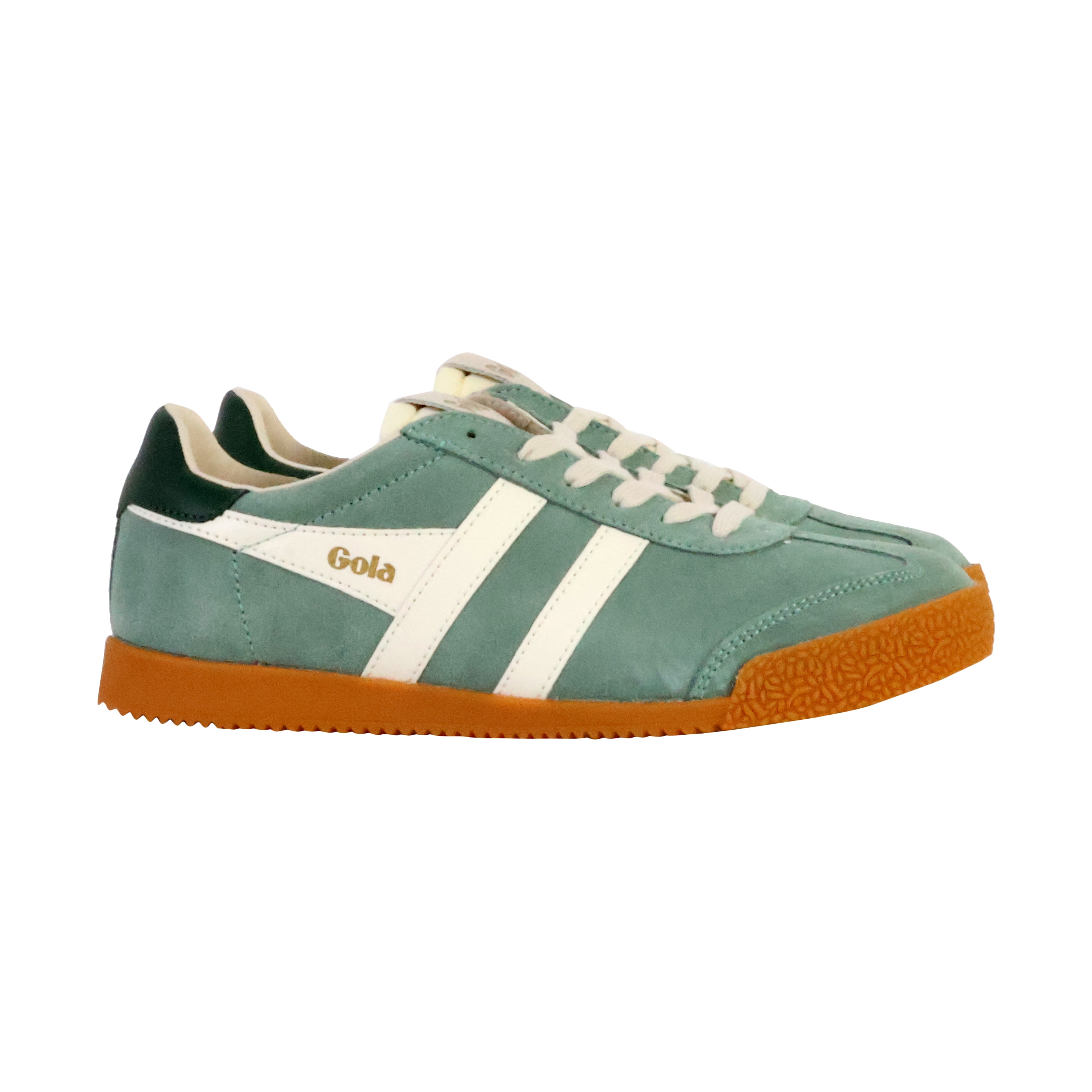 Low leather sneakers Elan GOLA Green