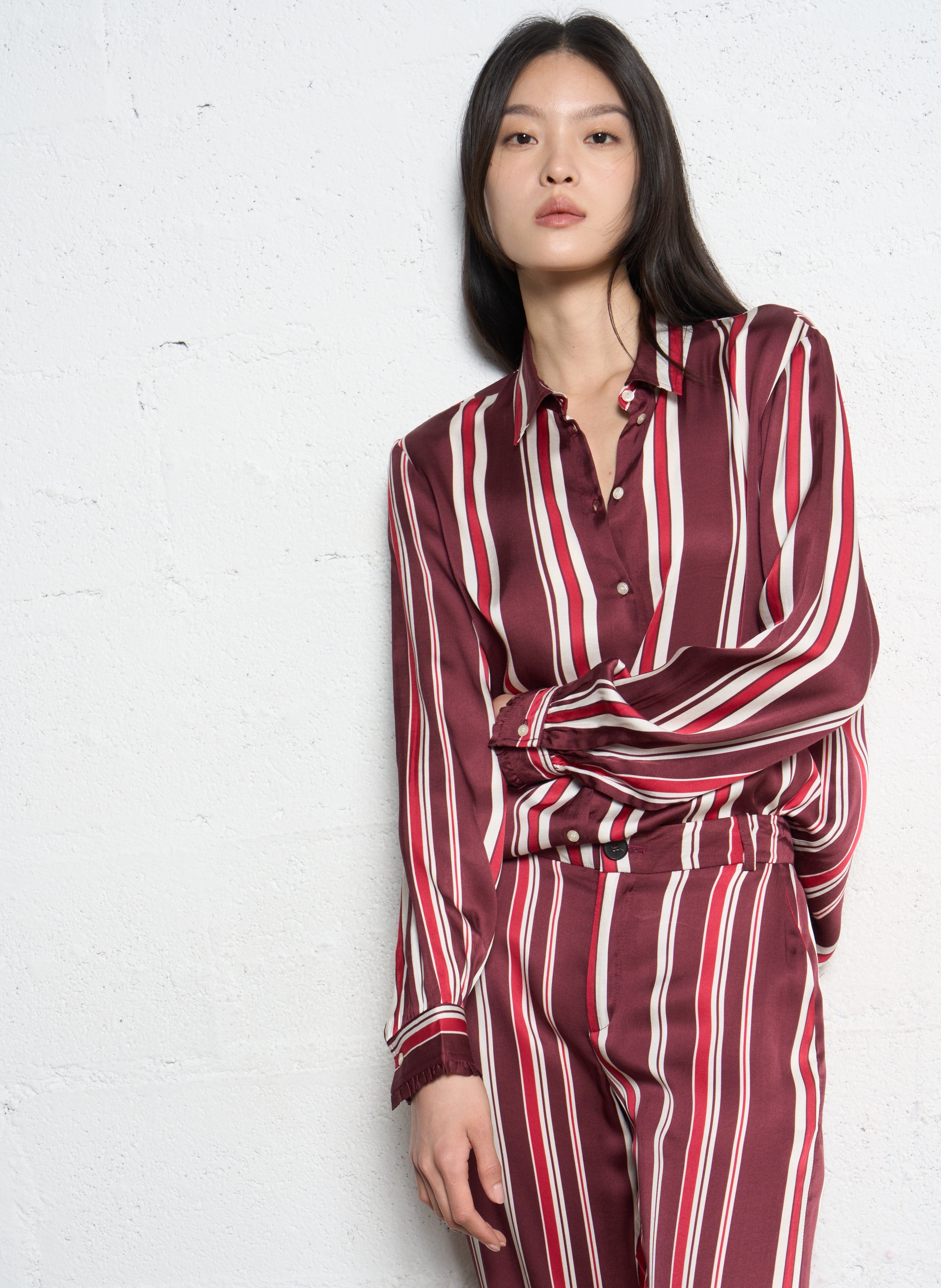 Chemise col classique IKKS Pink