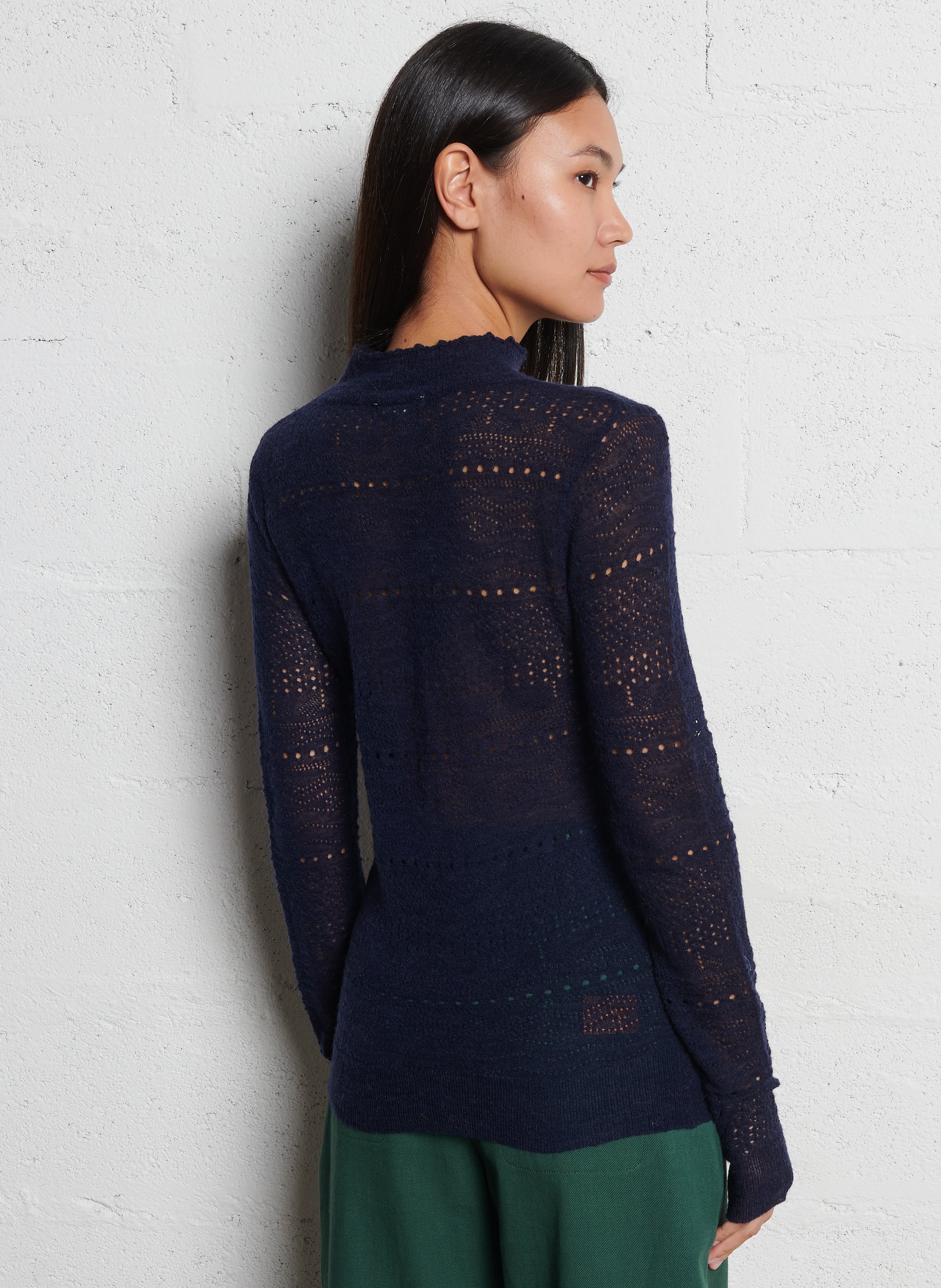 Elena high-neck sweater LOUISE MISHA Blue