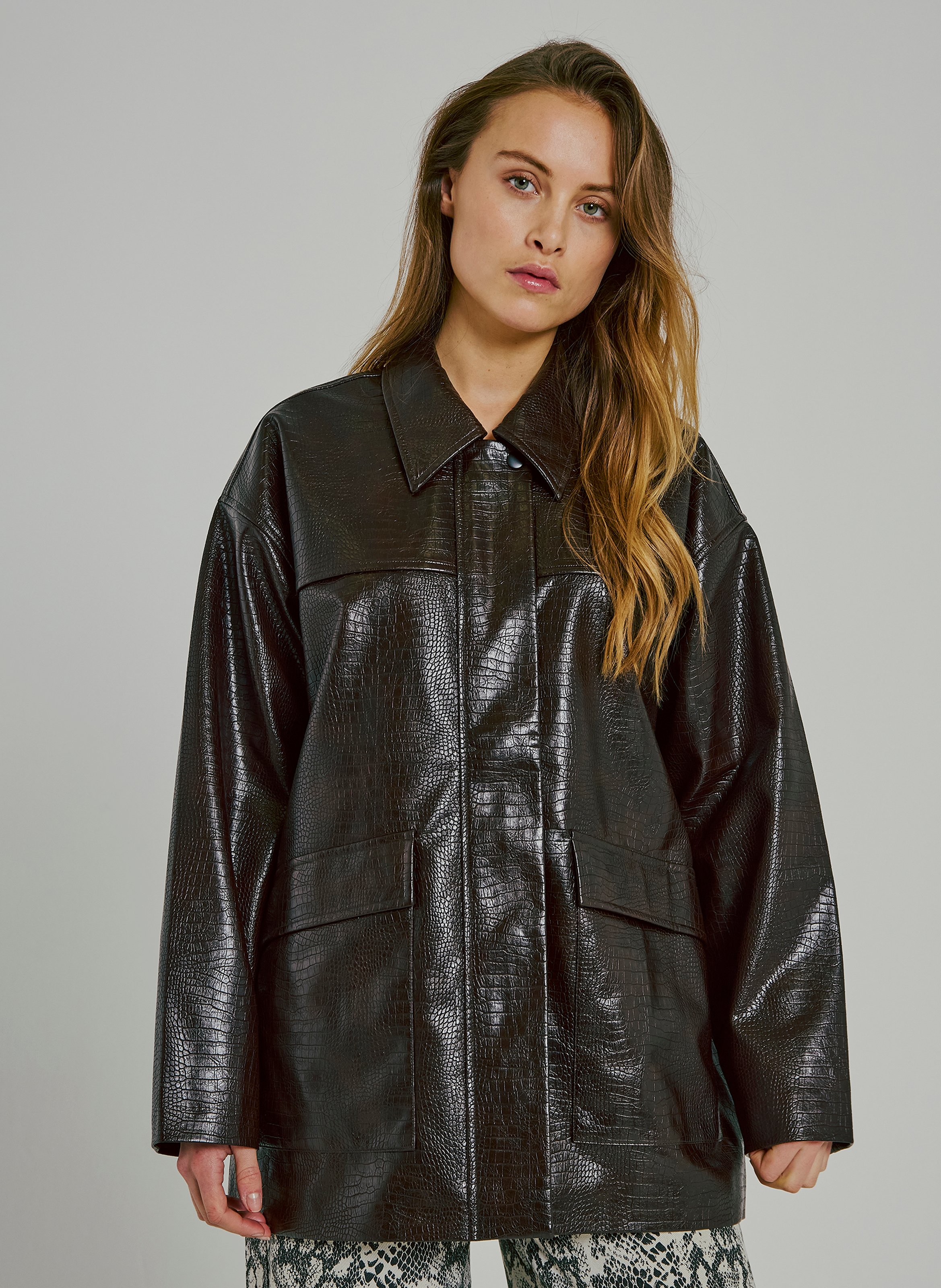 Classic Croc Collar Jacket NORR Red