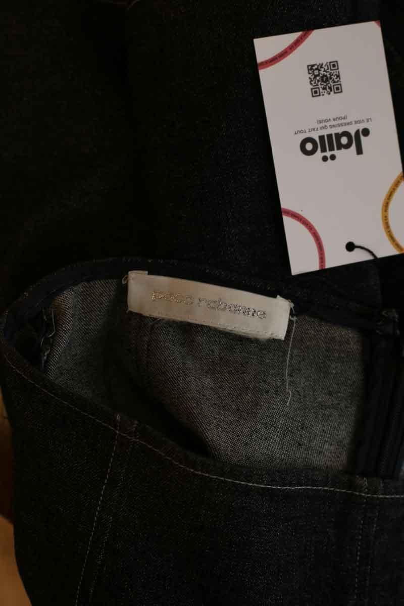 Cotton skirt PACO RABANNE - Seconde Main Blue