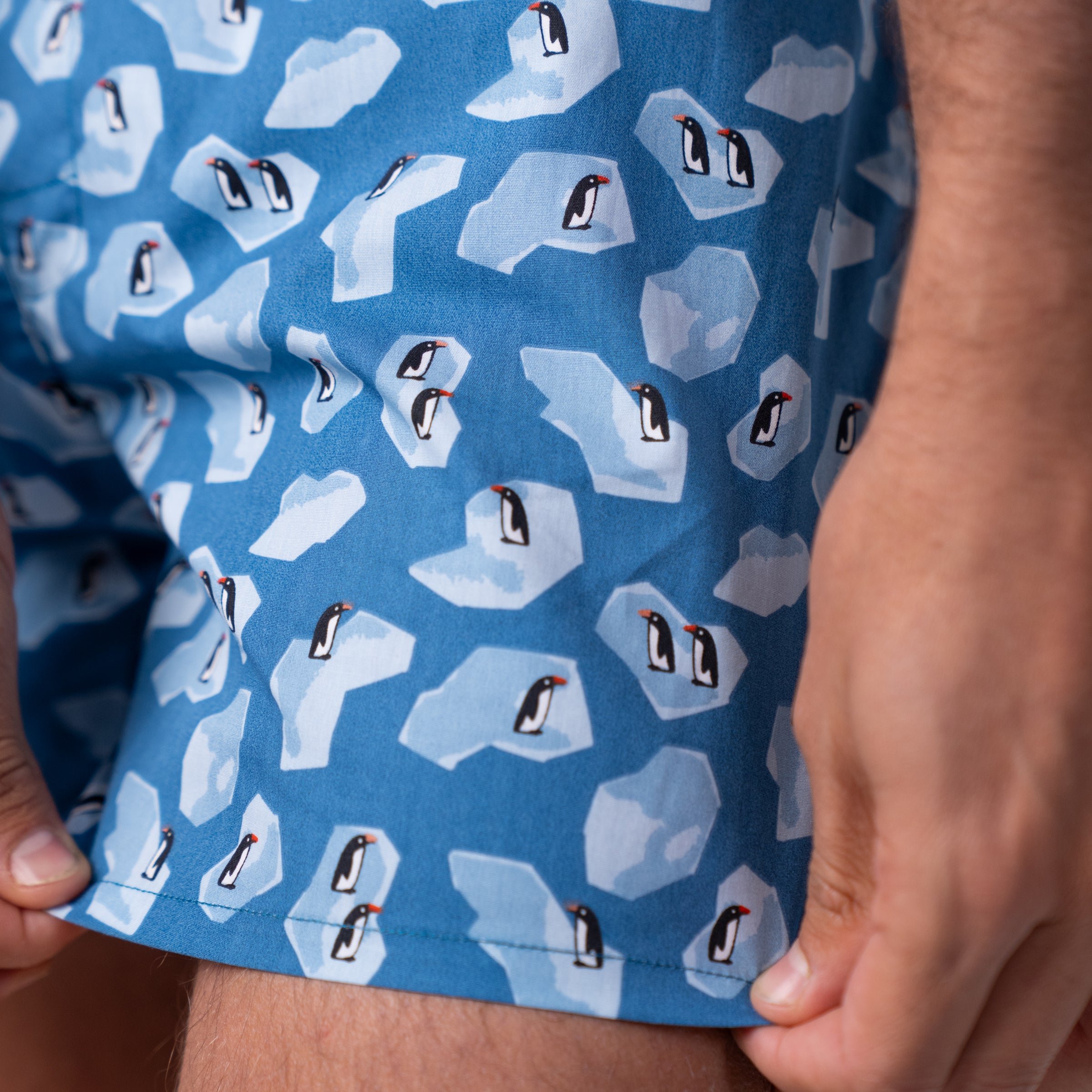 Organic cotton boxer shorts BILLYBELT Blue