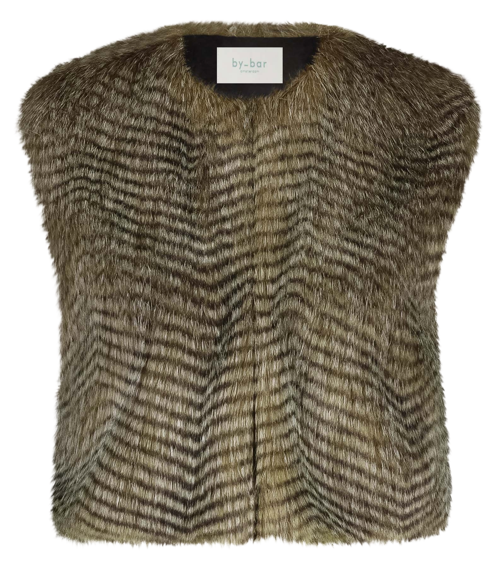 Veste ample en laine mélangée BY BAR Marron