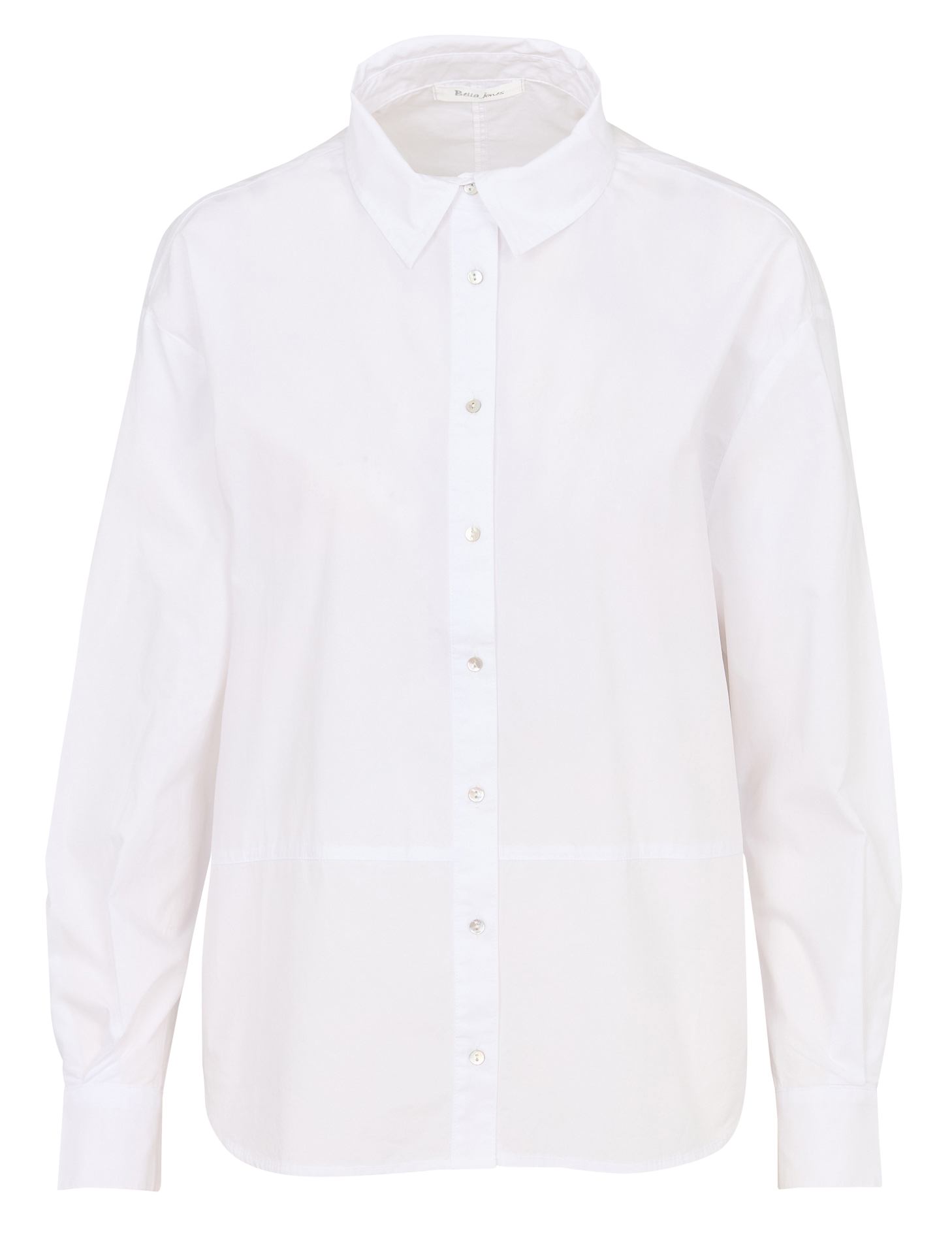 Capri plain oversized shirt BELLA JONES White