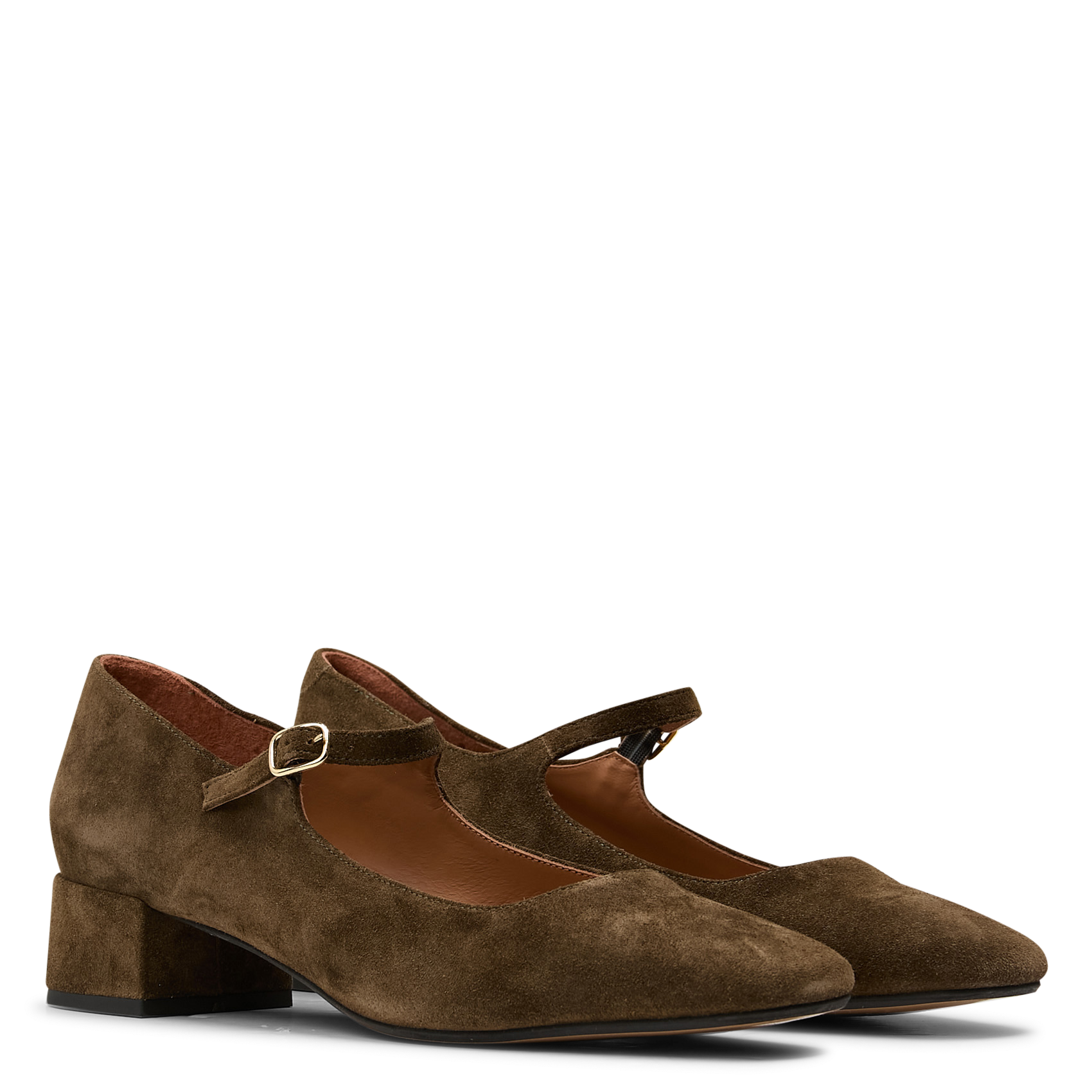 Ballerines en cuir MELLOW YELLOW Kaki