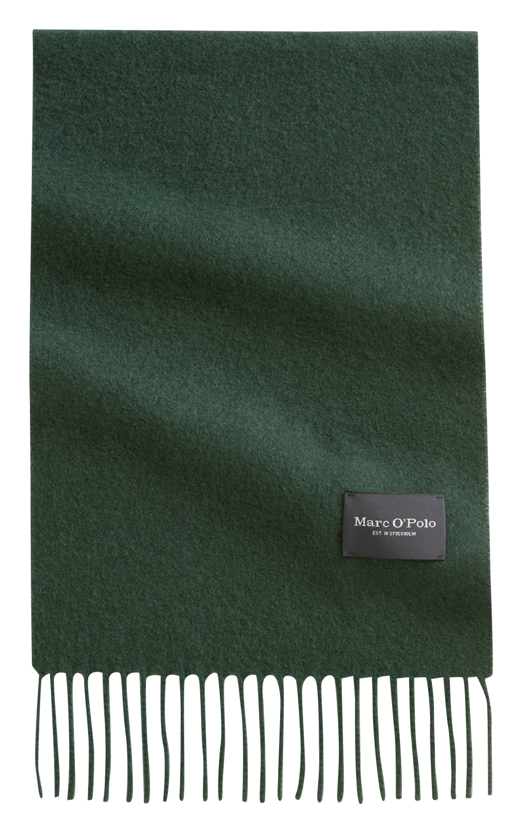 Echarpe unie à franges en laine MARC O'POLO Vert