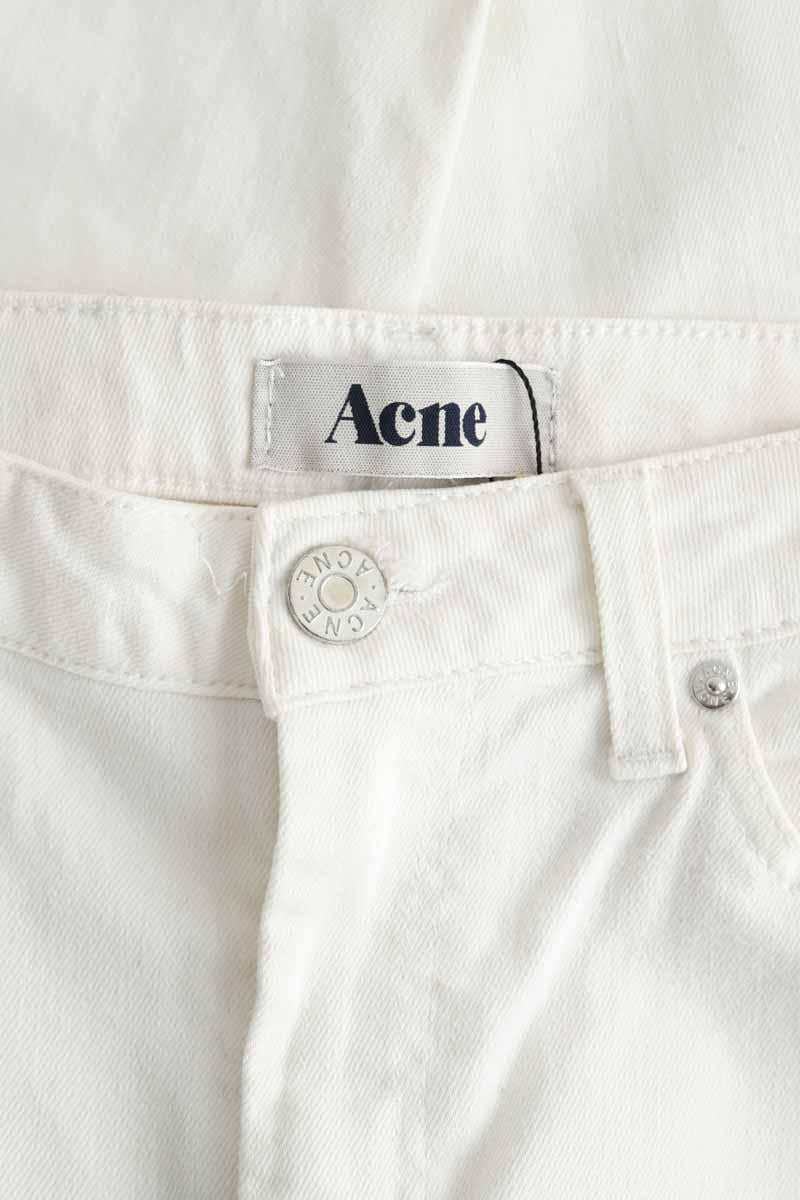 Cotton skinny jeans ACNE STUDIOS - Seconde Main White
