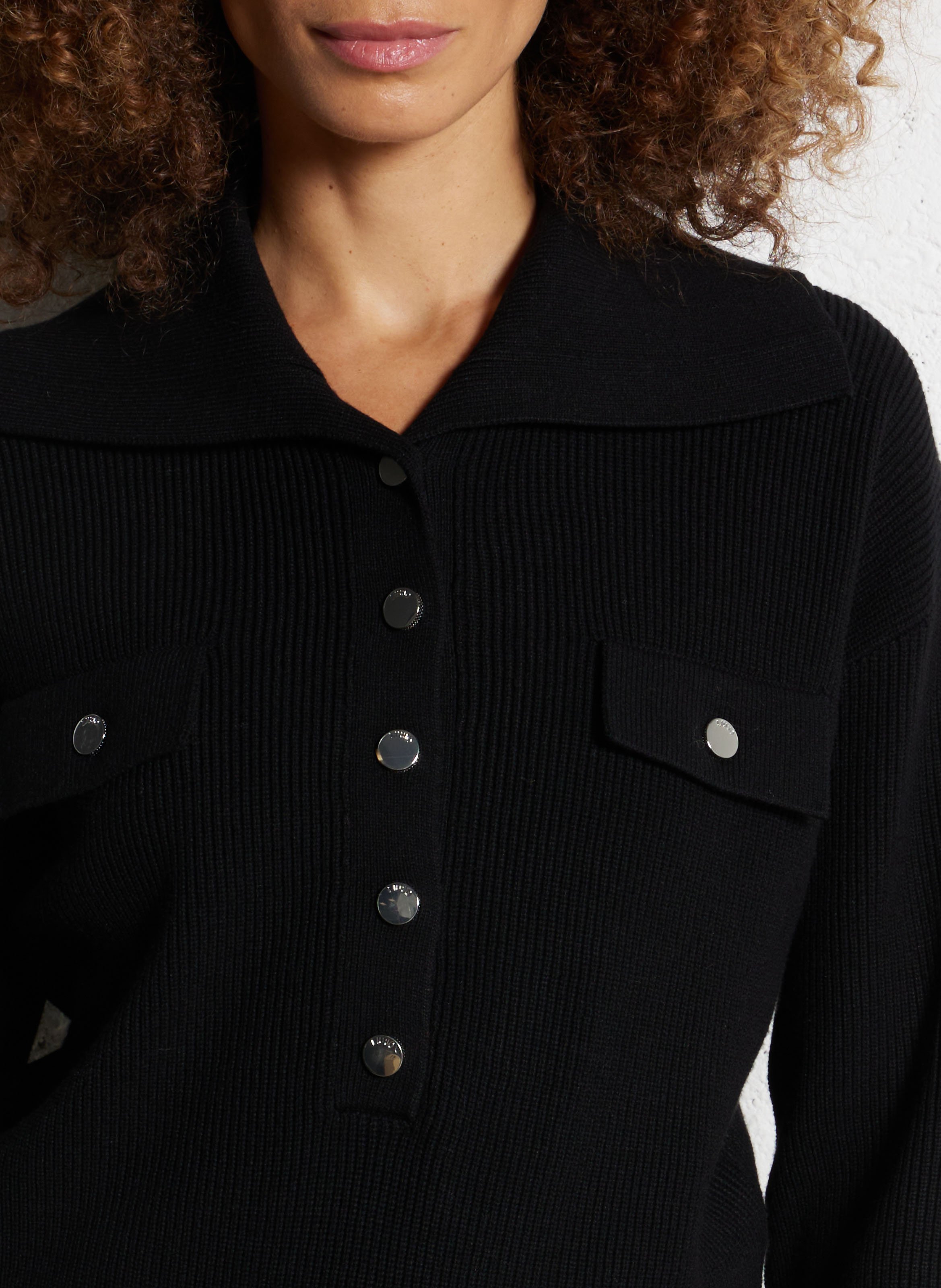 Pull maxi col  LIU JO Noir