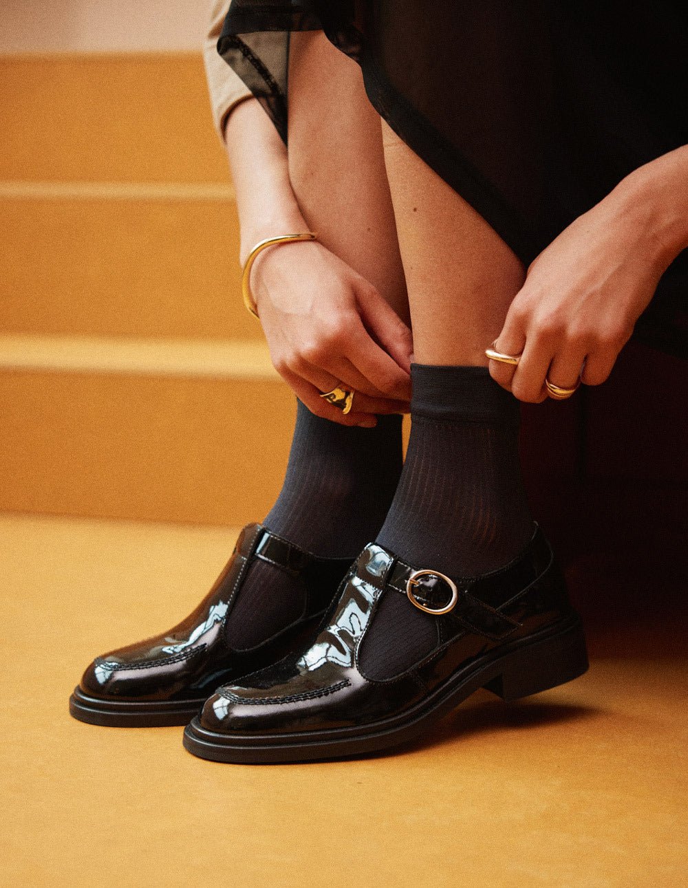 Derby shoes ODAJE EX. M.MOUSTACHE Black