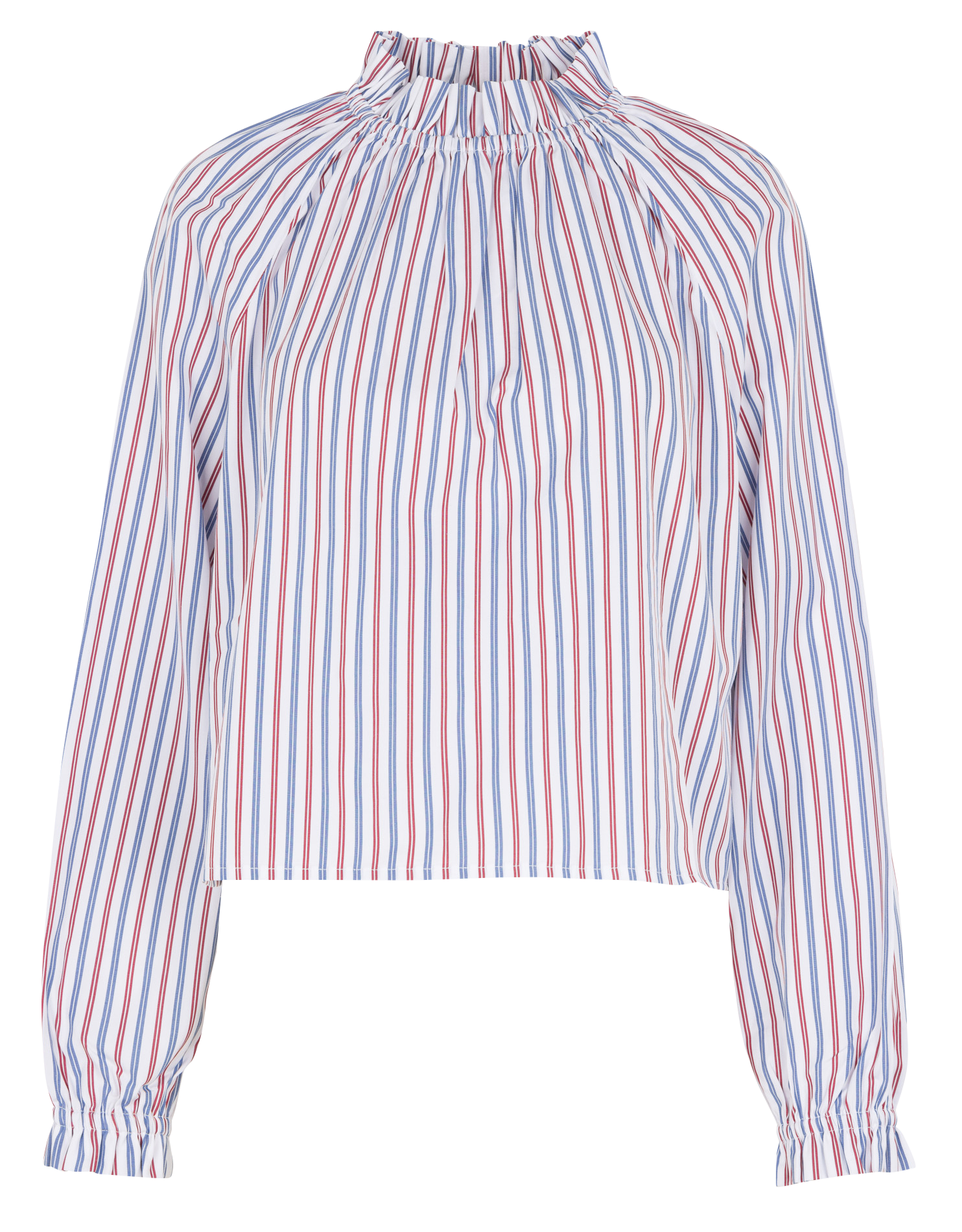 Blouse ample col victorien en coton STELLA NOVA Multicolore