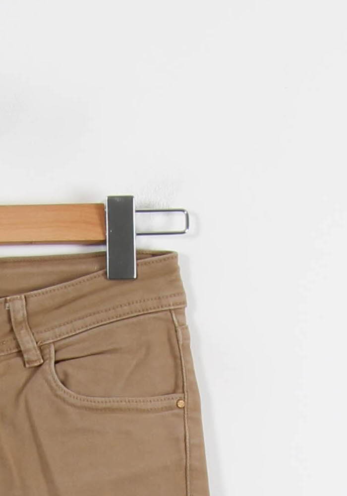 Cropped slim jeans with studs SEZANE - Seconde main Beige