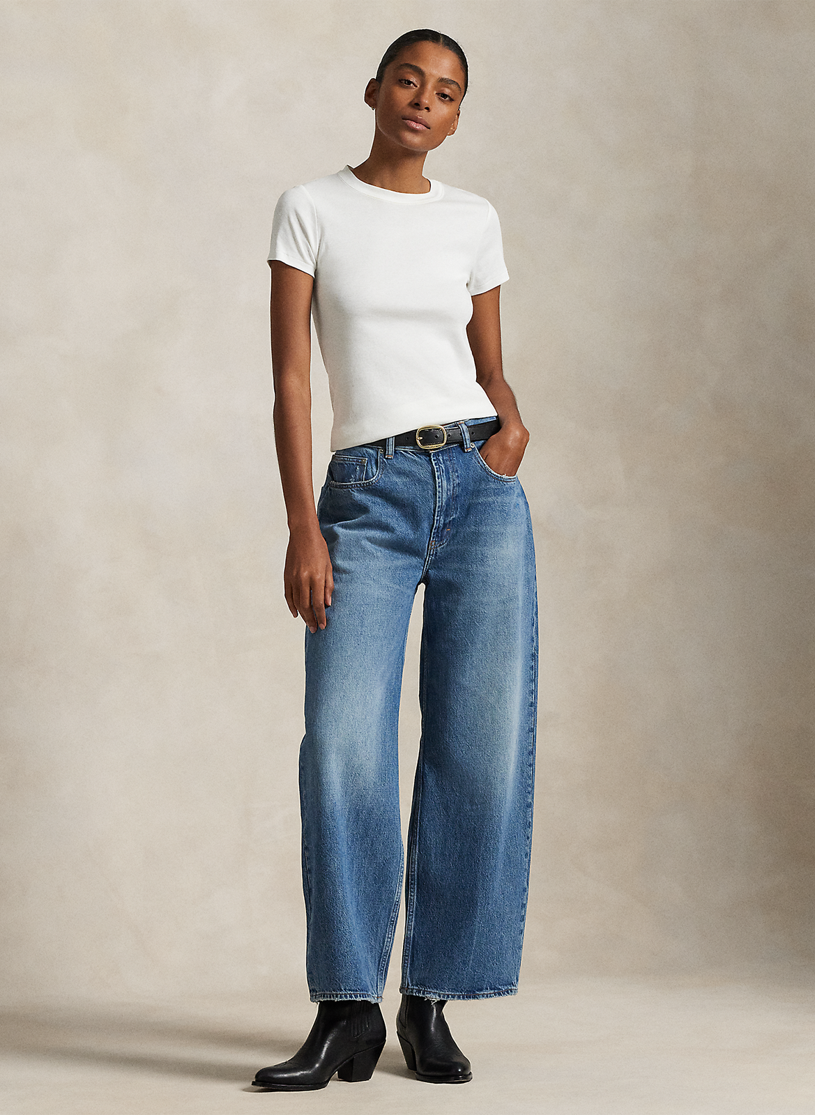 Jean large en coton POLO RALPH LAUREN Bleu