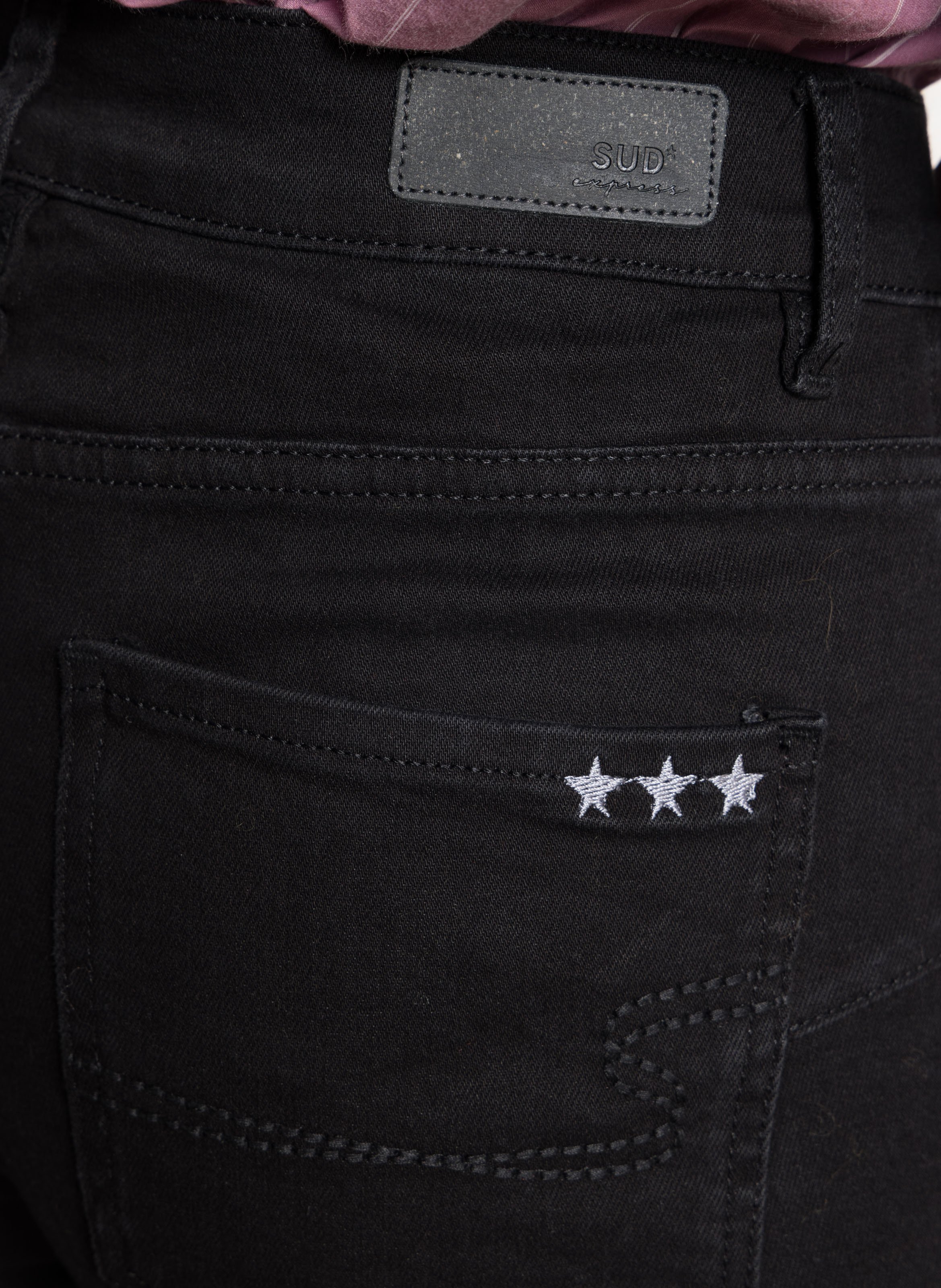 Cotton-blend bootcut jeans SUD EXPRESS Black