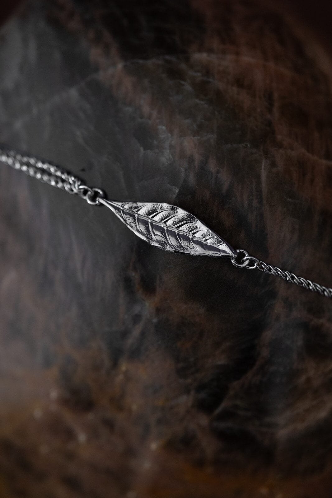 Bracelet feuille plaqué argent MONSIEUR SIMONE Argent