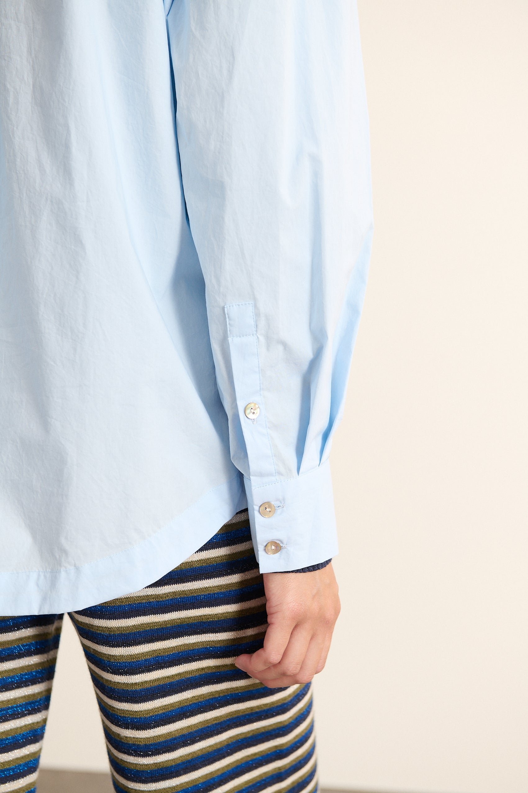 Oversized long-sleeve shirt GARANCE PARIS Blue