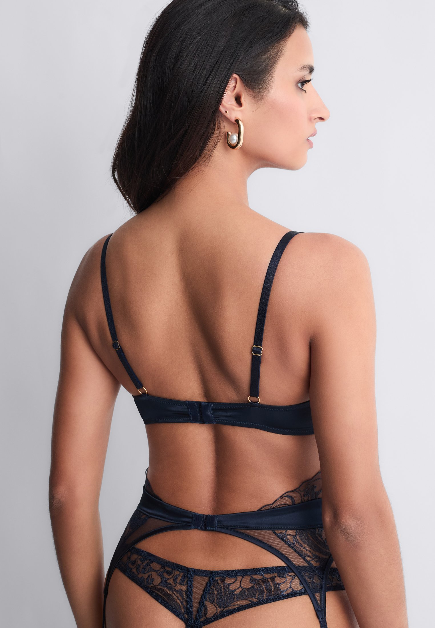 Underwired demi-cup bra AUBADE Blue
