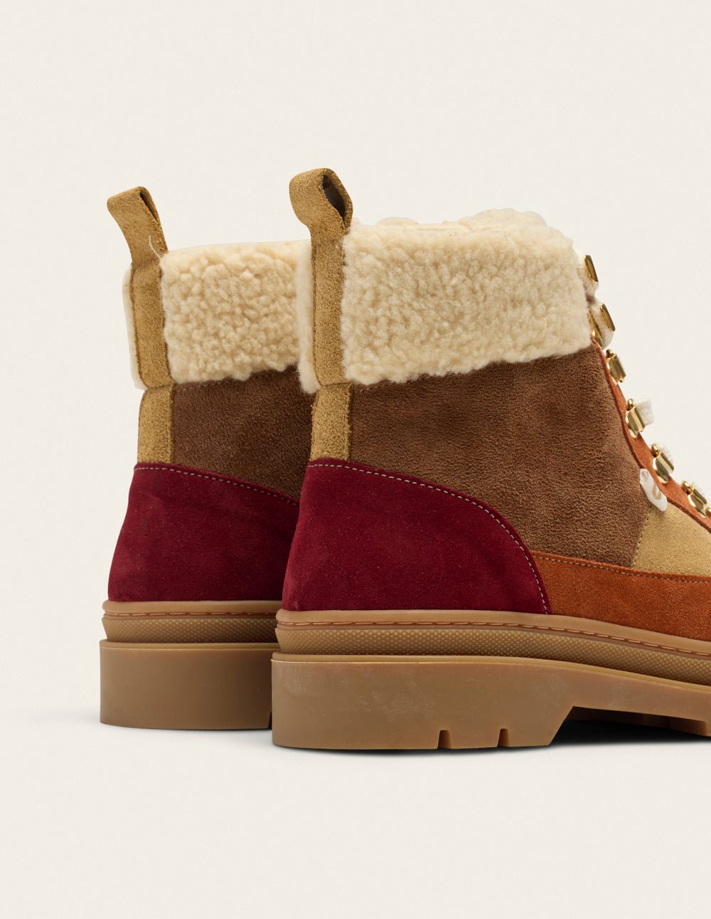 Lace-up ankle boots ODAJE EX. M.MOUSTACHE Red