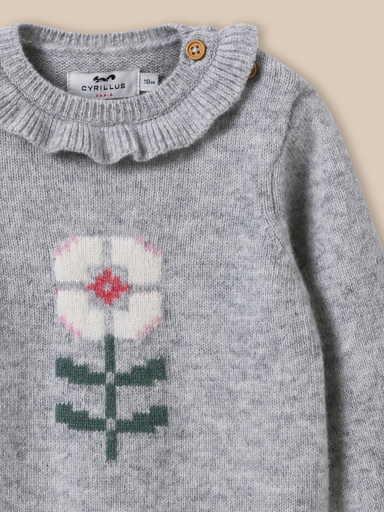 Wool sweater CYRILLUS Grey