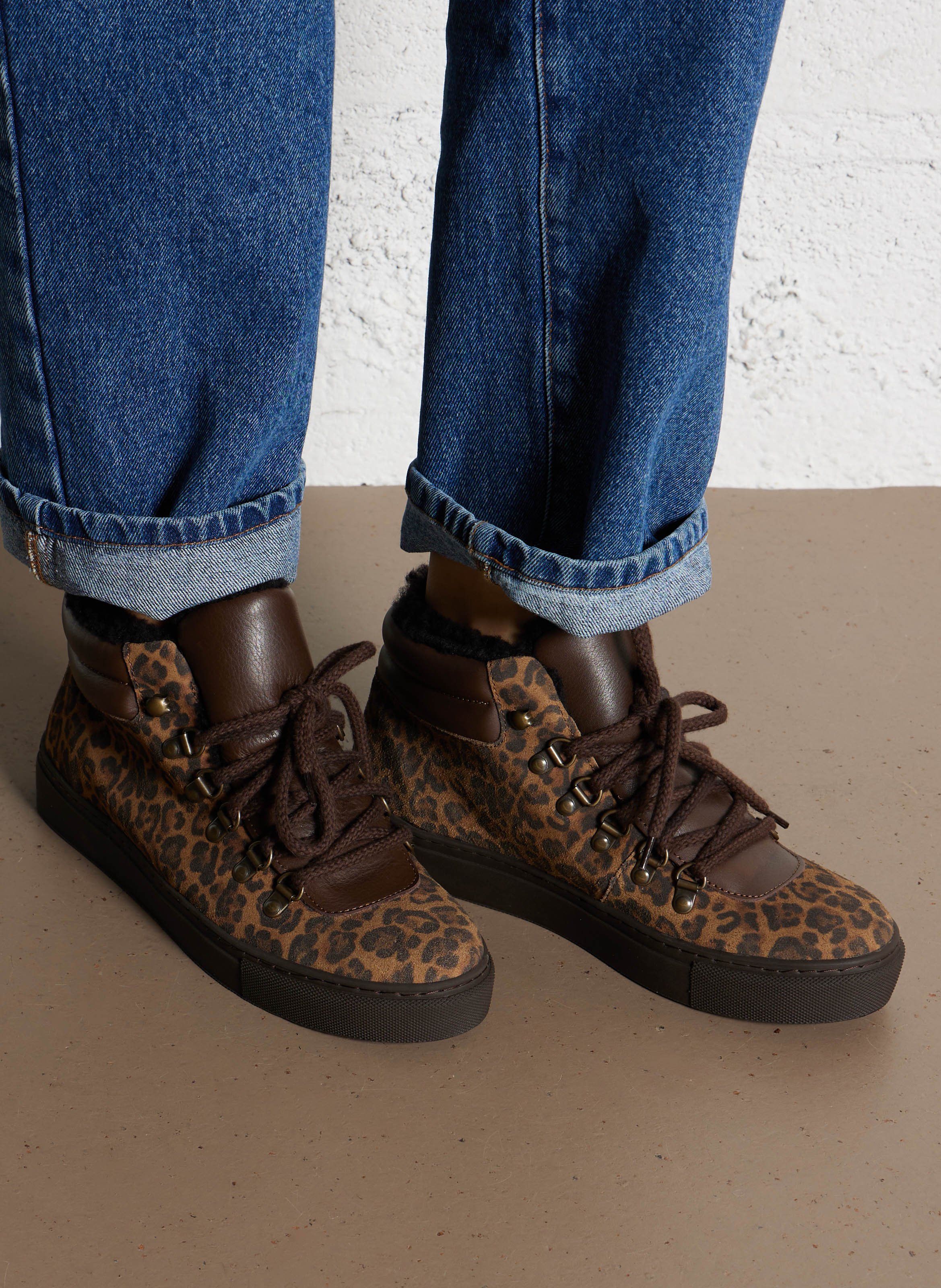 Hoge sneakers van leermix MAISON TOUFET Veelkleurig