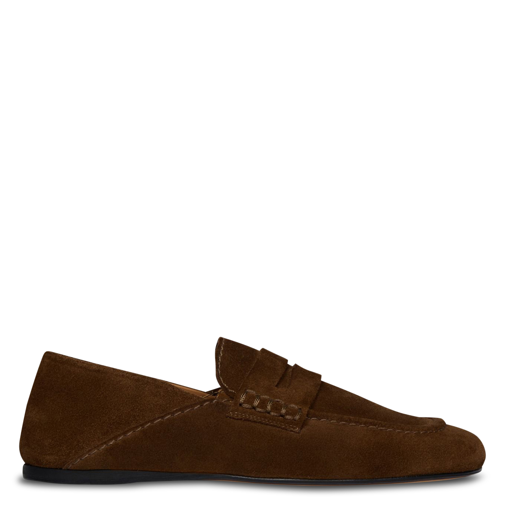 Mocassins en cuir velours SANDRO Marron