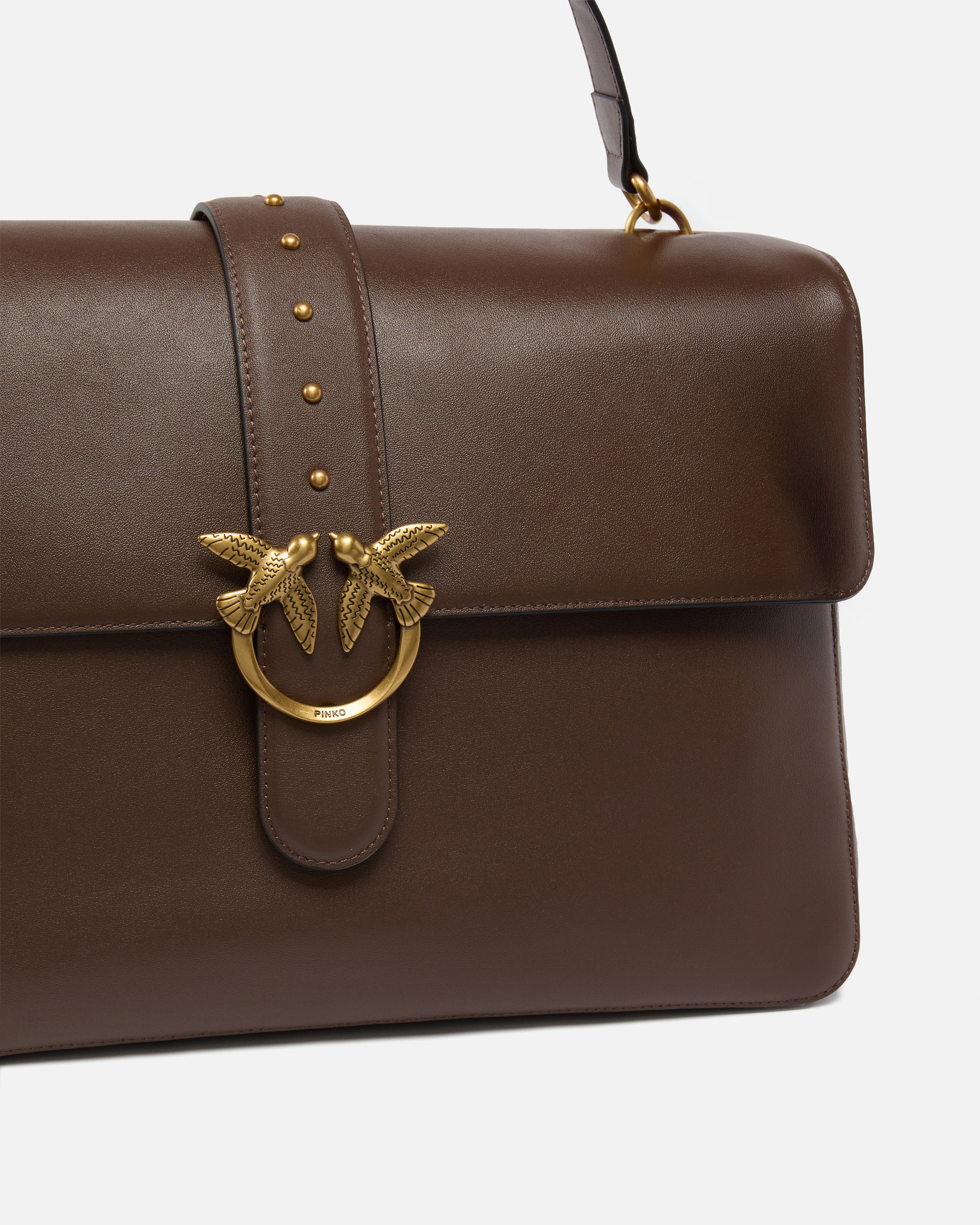 Maxi shoulder bag love bag slouchy in leather PINKO Multicolored