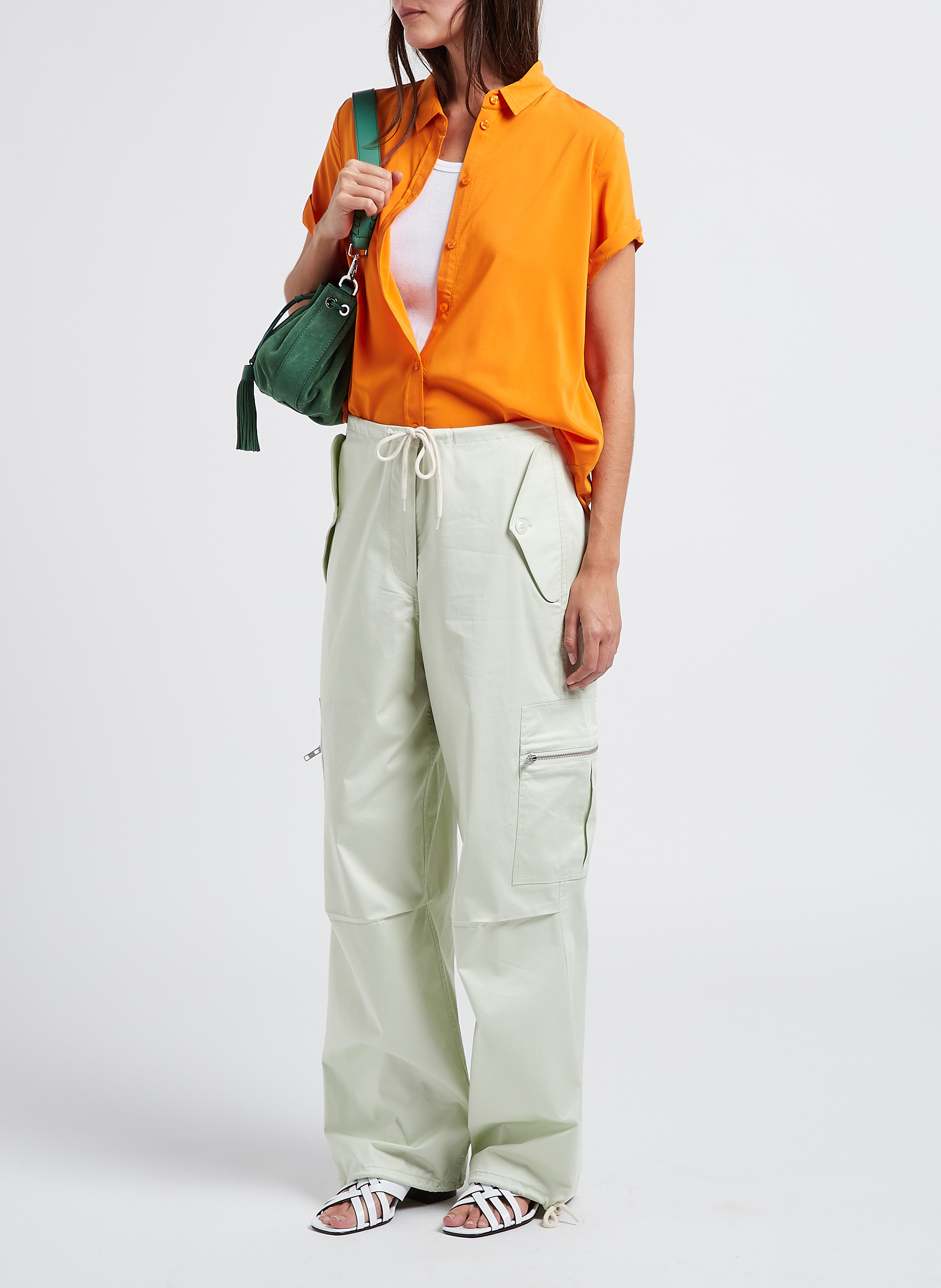 Chemise ample à col classique SAMSOE SAMSOE Orange