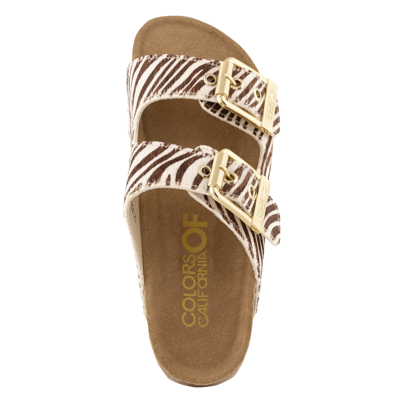 Sandales plates en cuir COLORS OF CALIFORNIA Multicolore