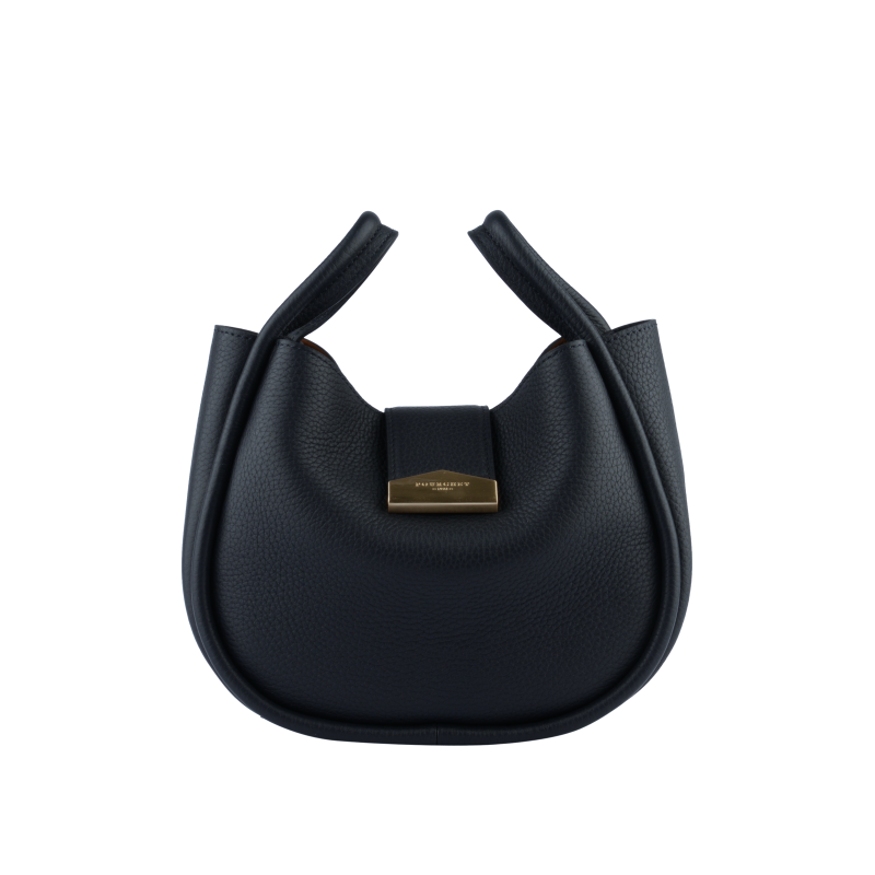 Calfskin leather shoulder bag Blue