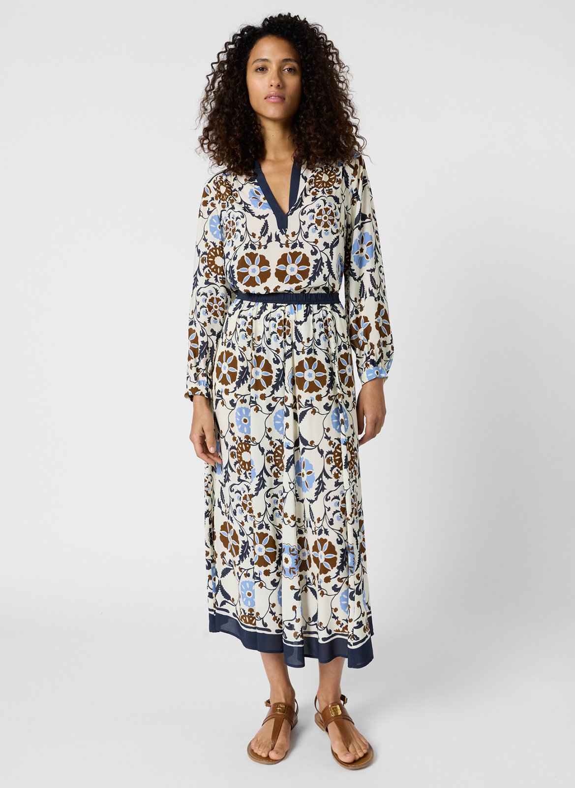 Anel printed midi skirt GERARD DAREL Beige