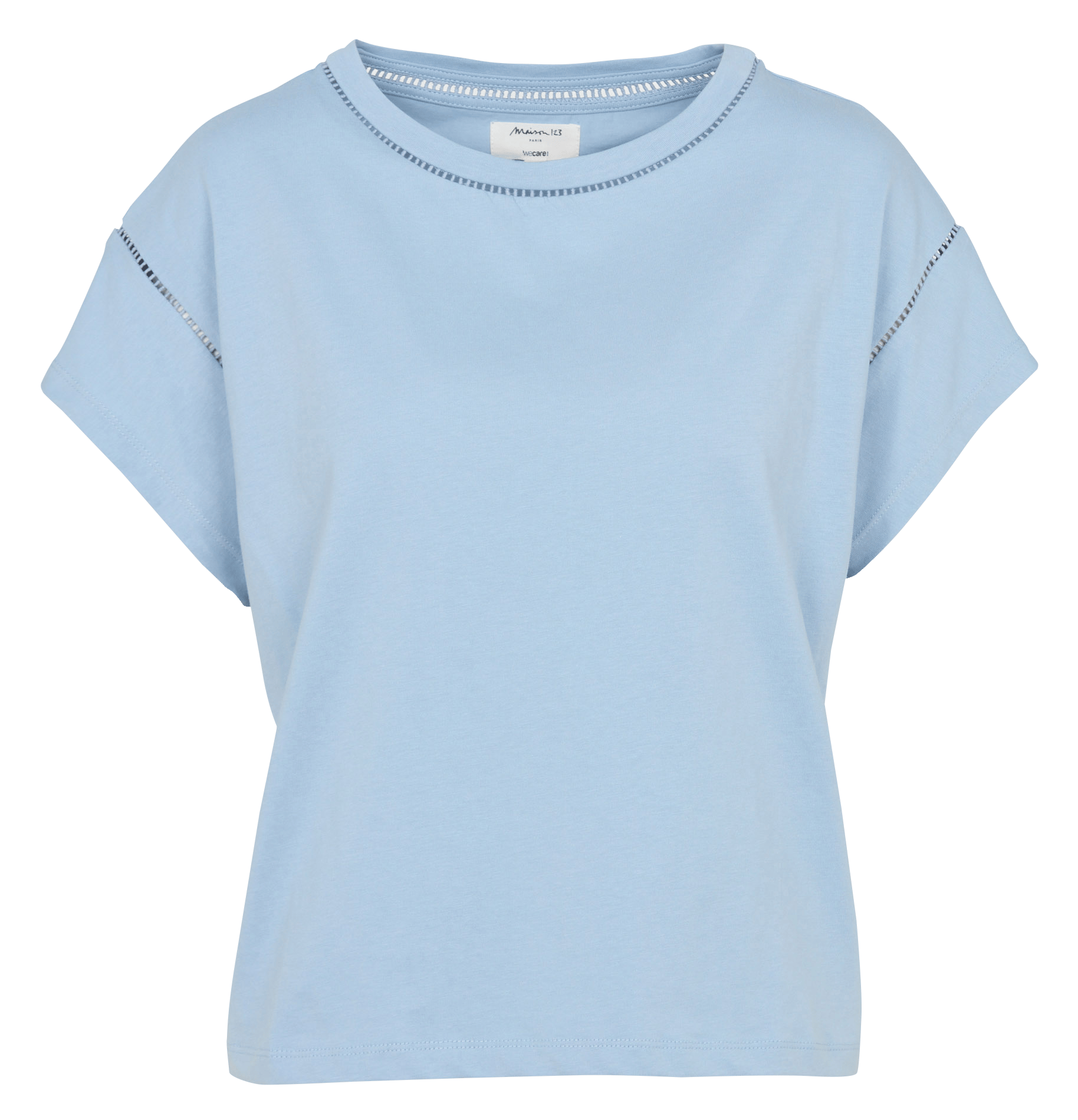 Effen T-shirt MAISON 123 Blauw
