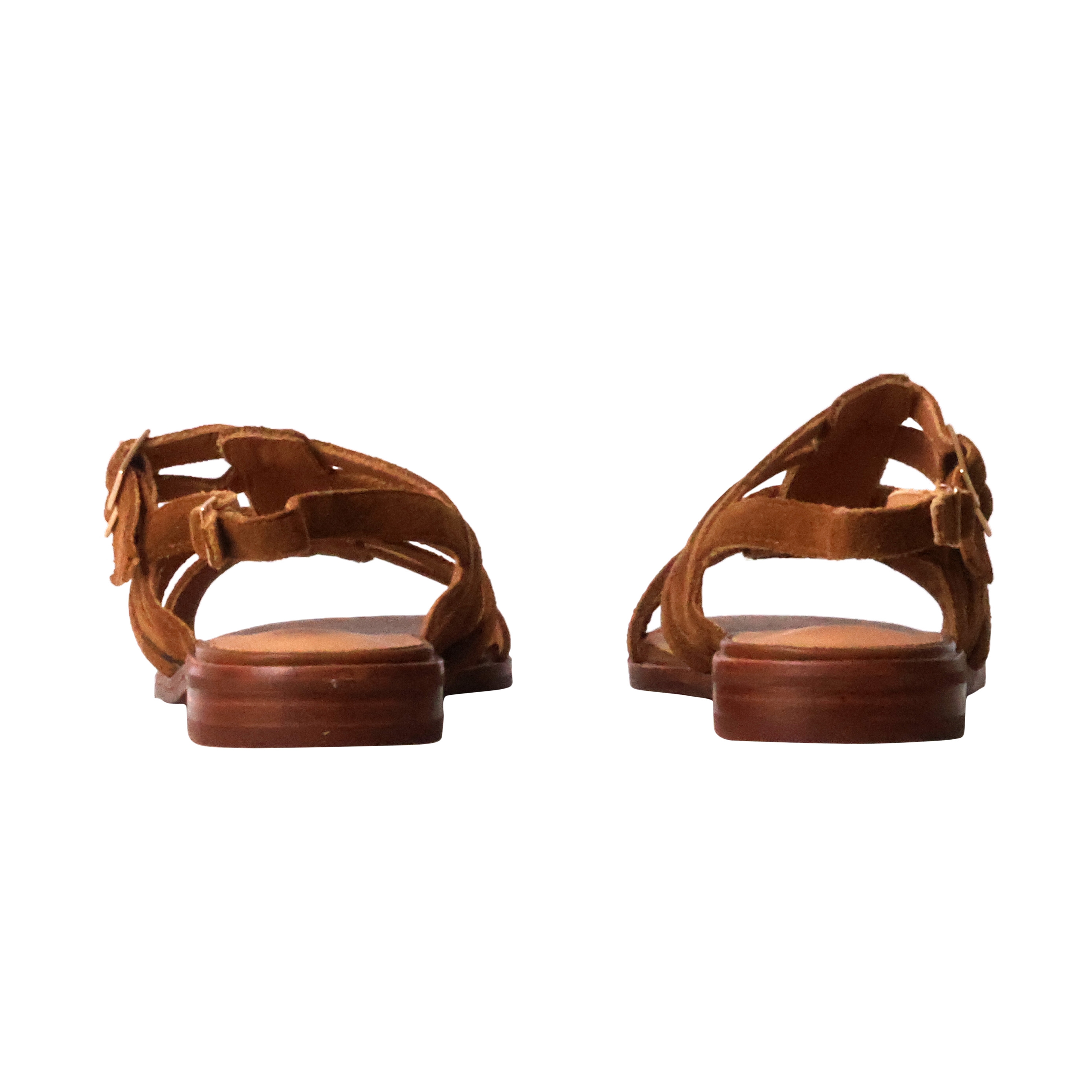 Ariette leather sandals EMILIE KARSTON Brown